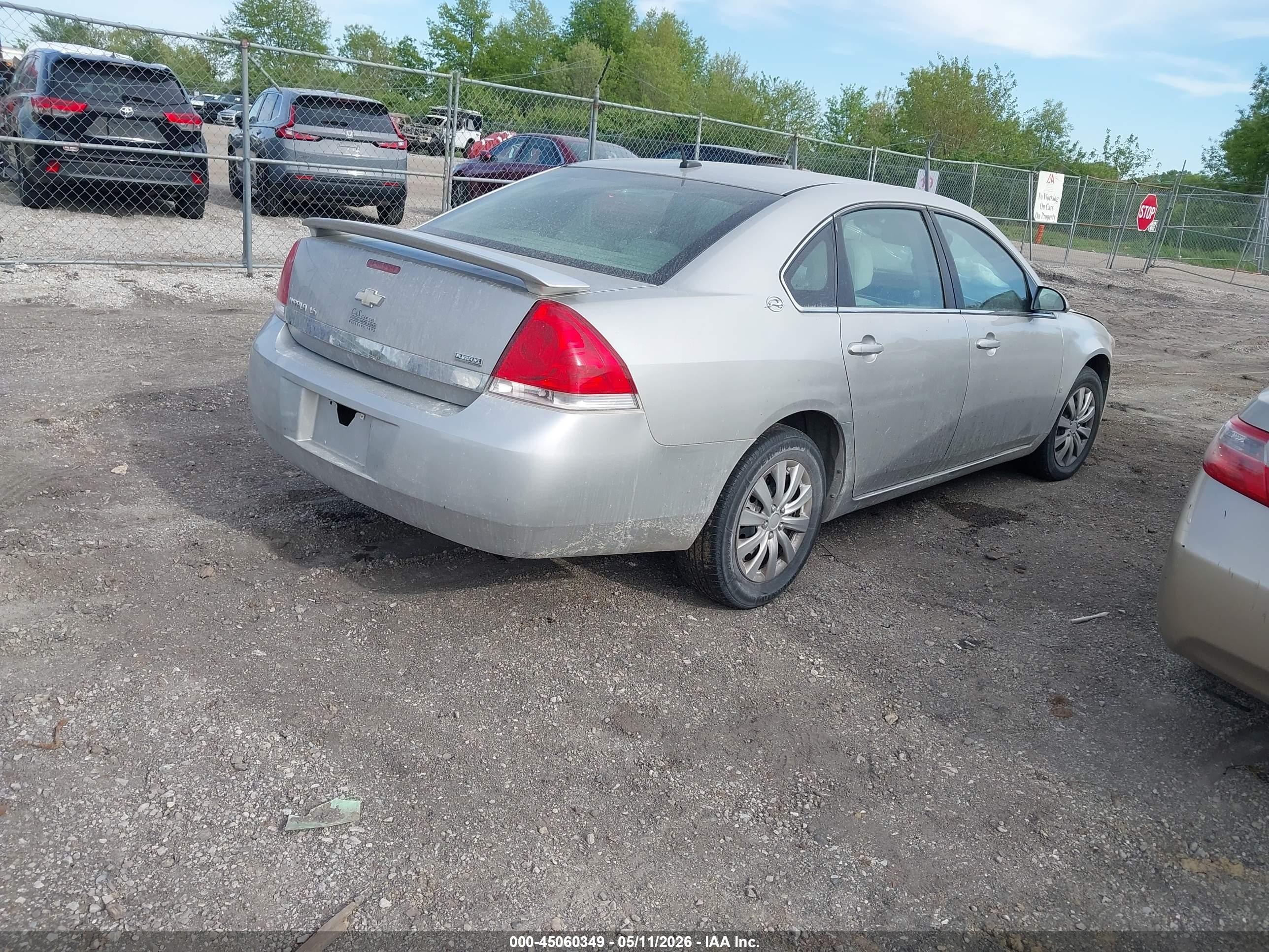 2008 Chevrolet Impala Ls Silver vin: 2G1WB58K189204498