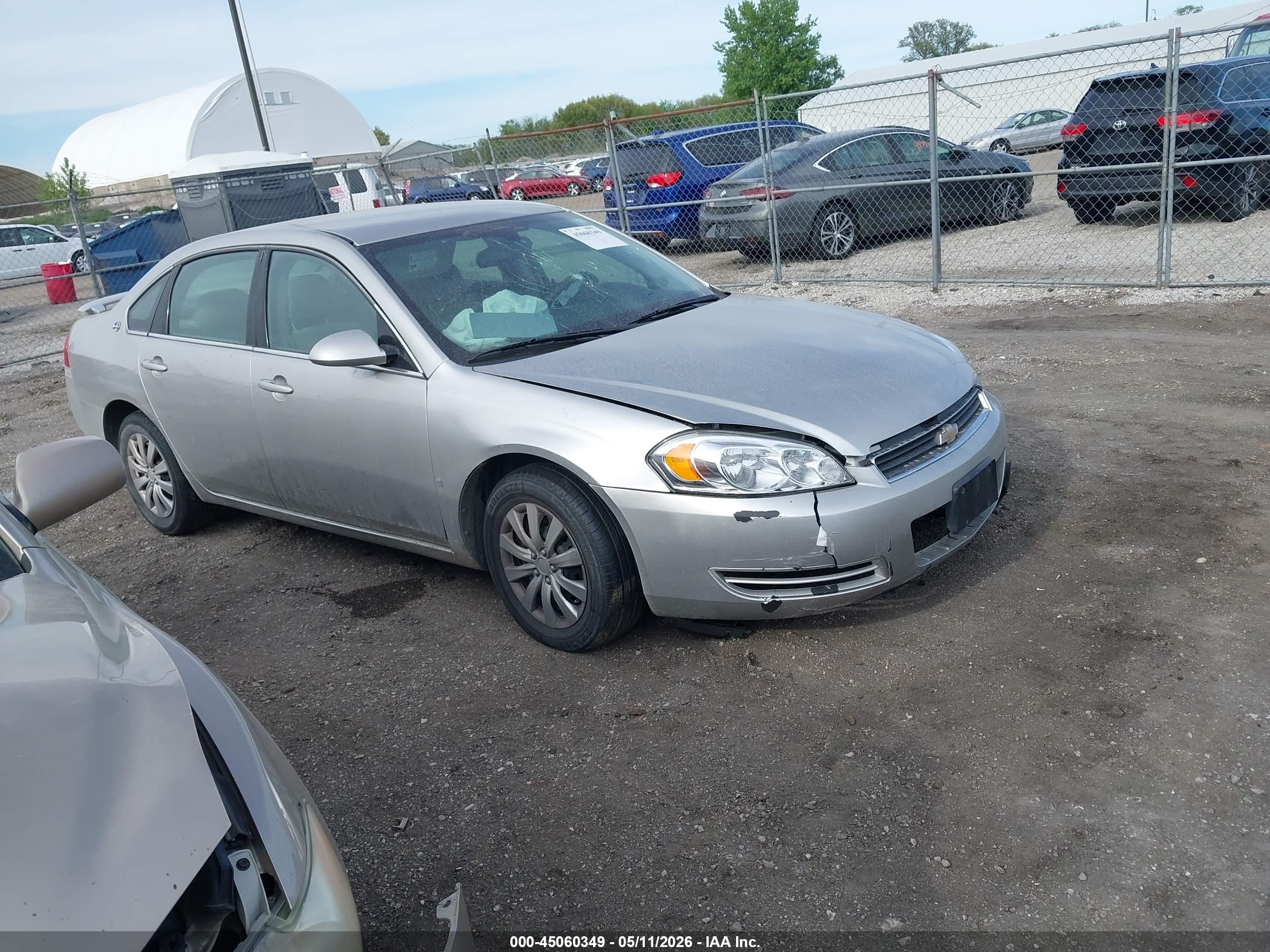 2008 Chevrolet Impala Ls Silver vin: 2G1WB58K189204498