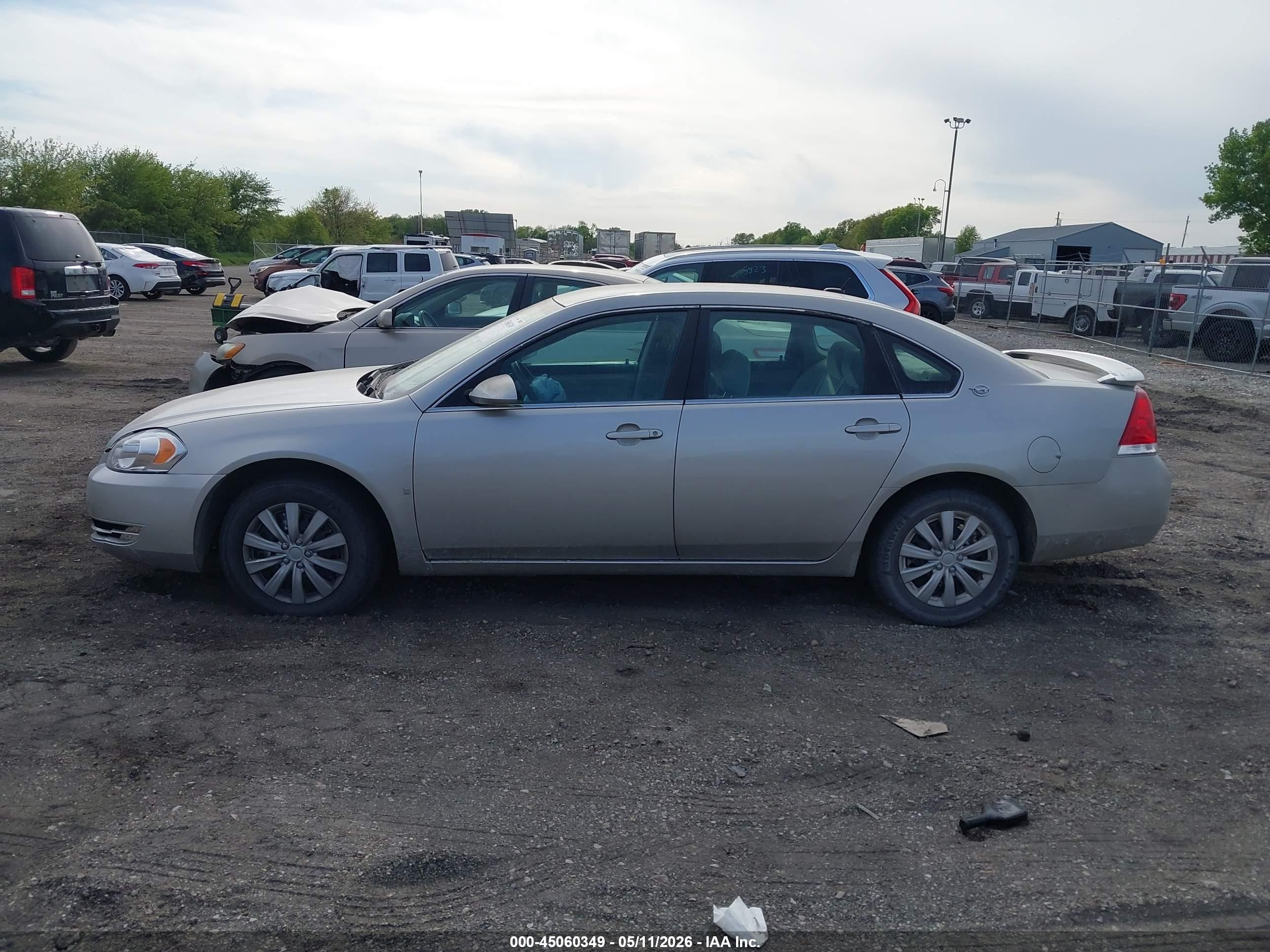 2008 Chevrolet Impala Ls Silver vin: 2G1WB58K189204498