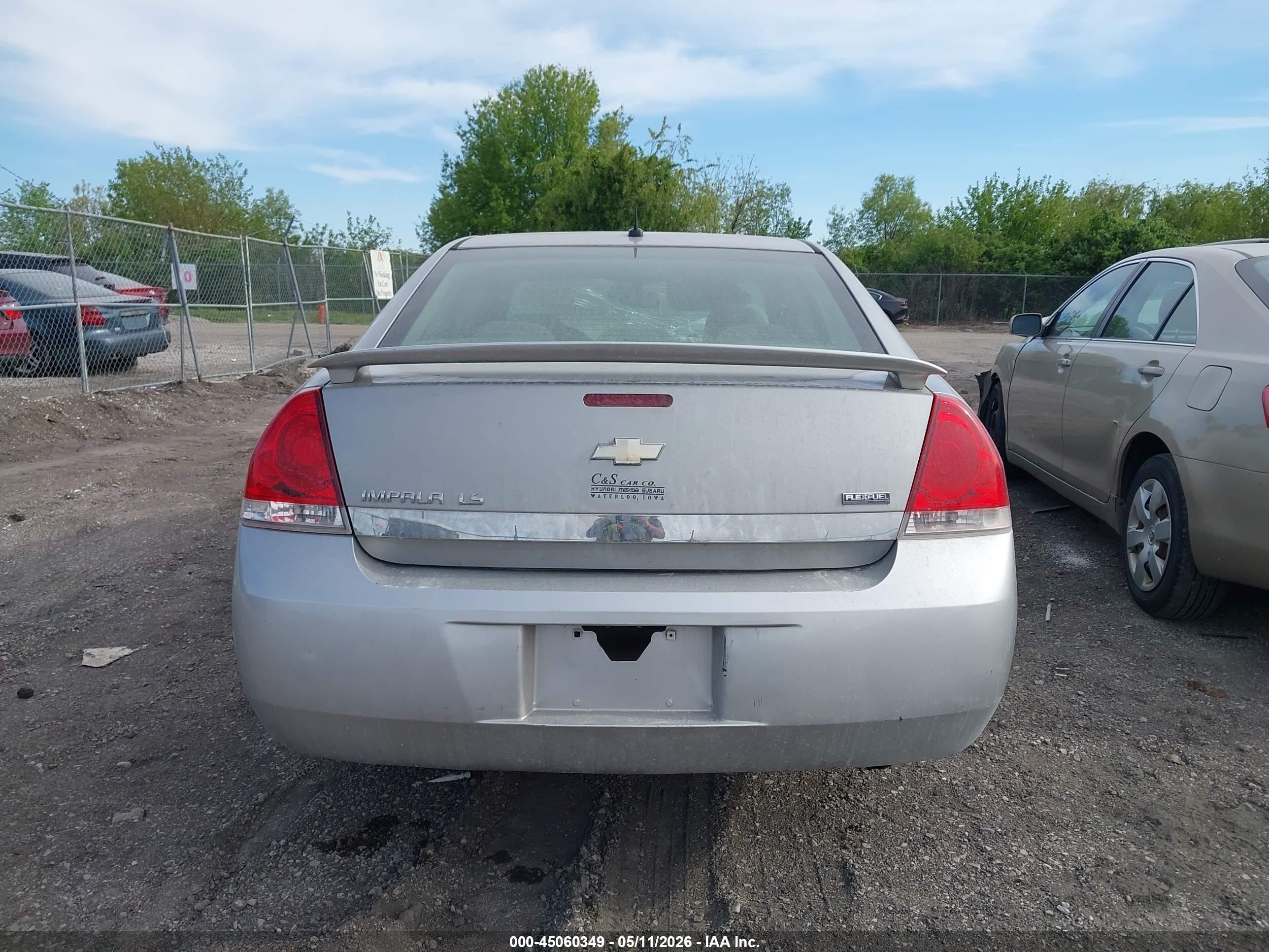 2008 Chevrolet Impala Ls Silver vin: 2G1WB58K189204498