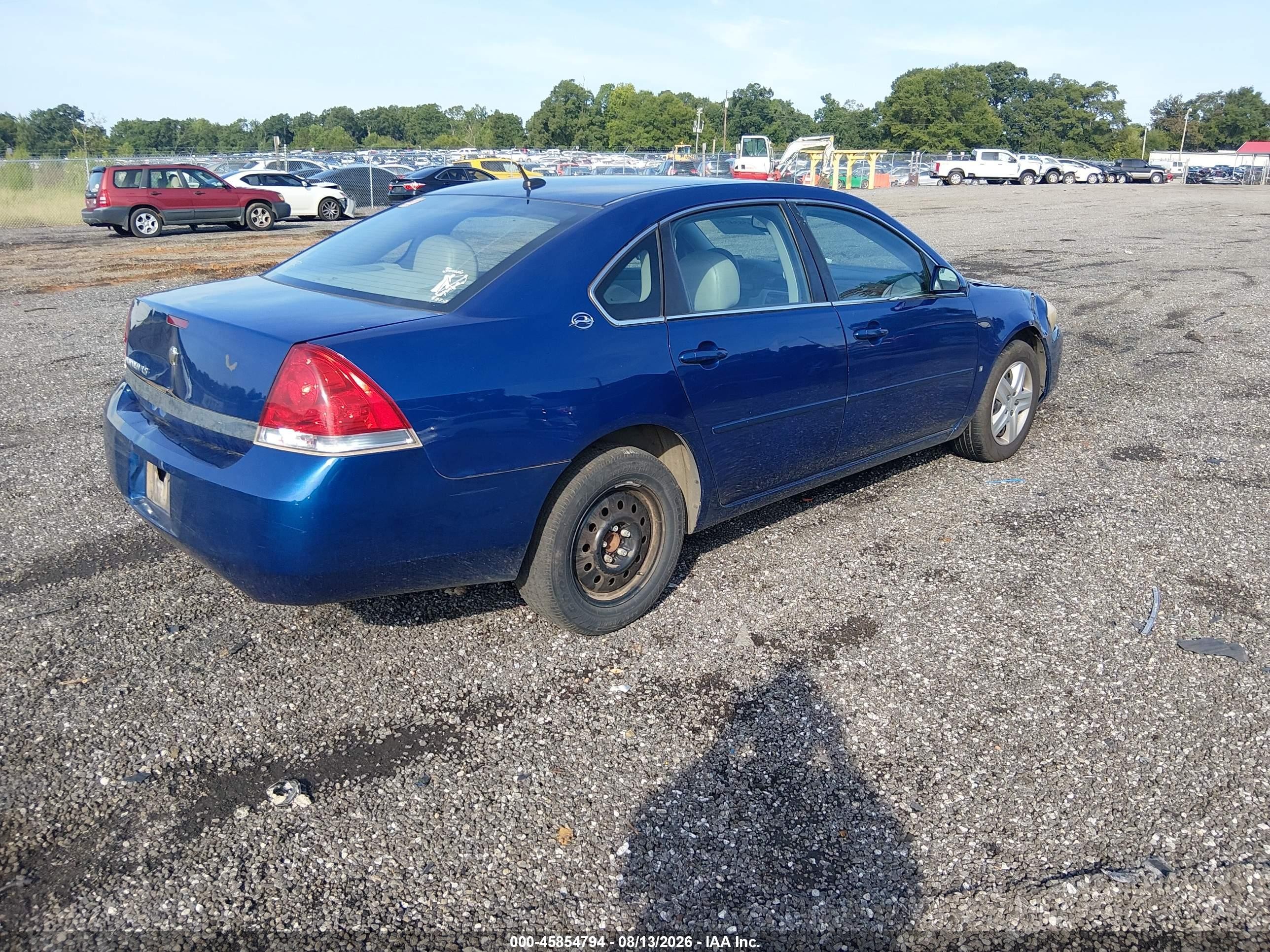 2006 Chevrolet Impala Ls Blue vin: 2G1WB58K269414539