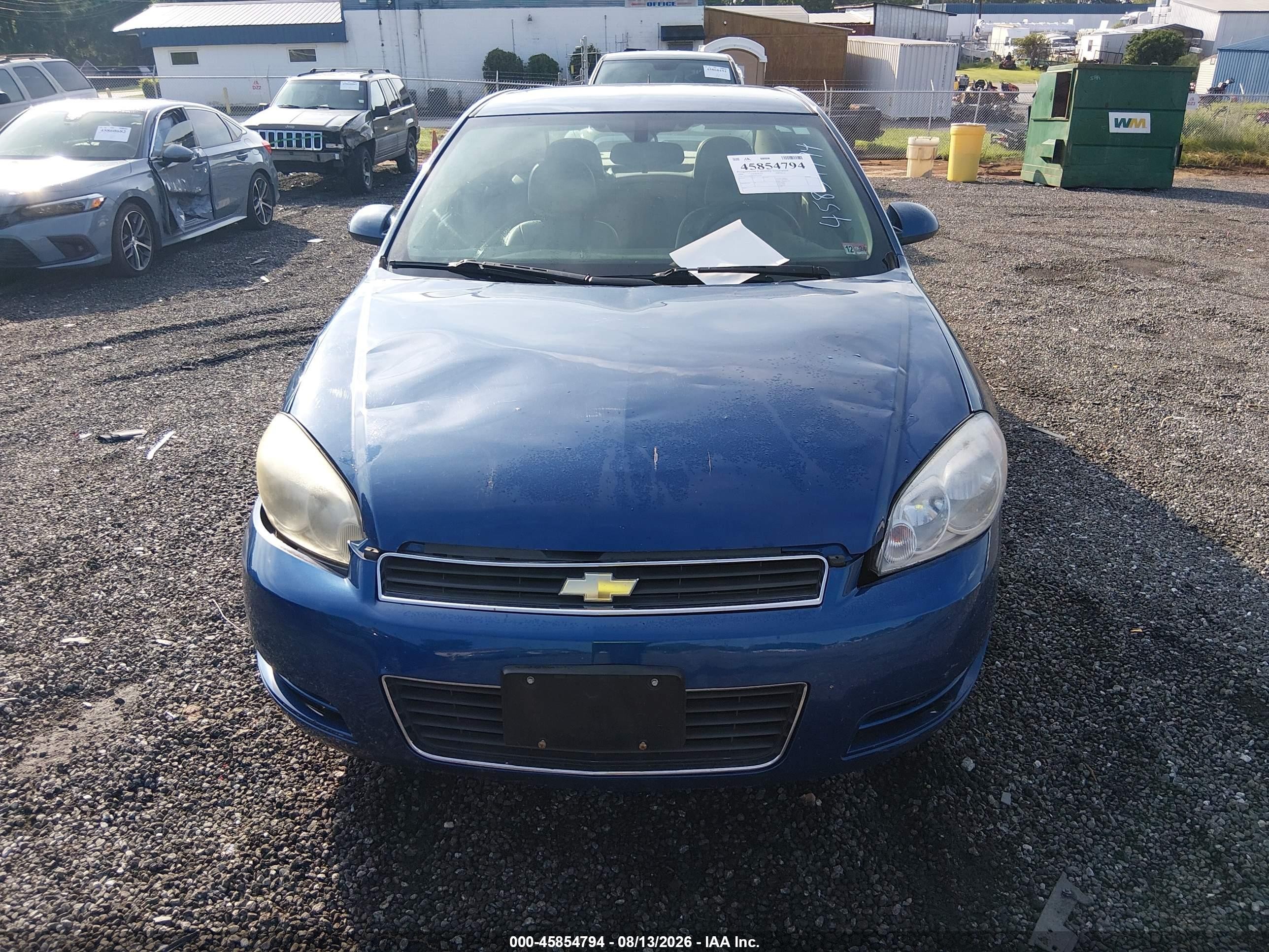 2006 Chevrolet Impala Ls Blue vin: 2G1WB58K269414539