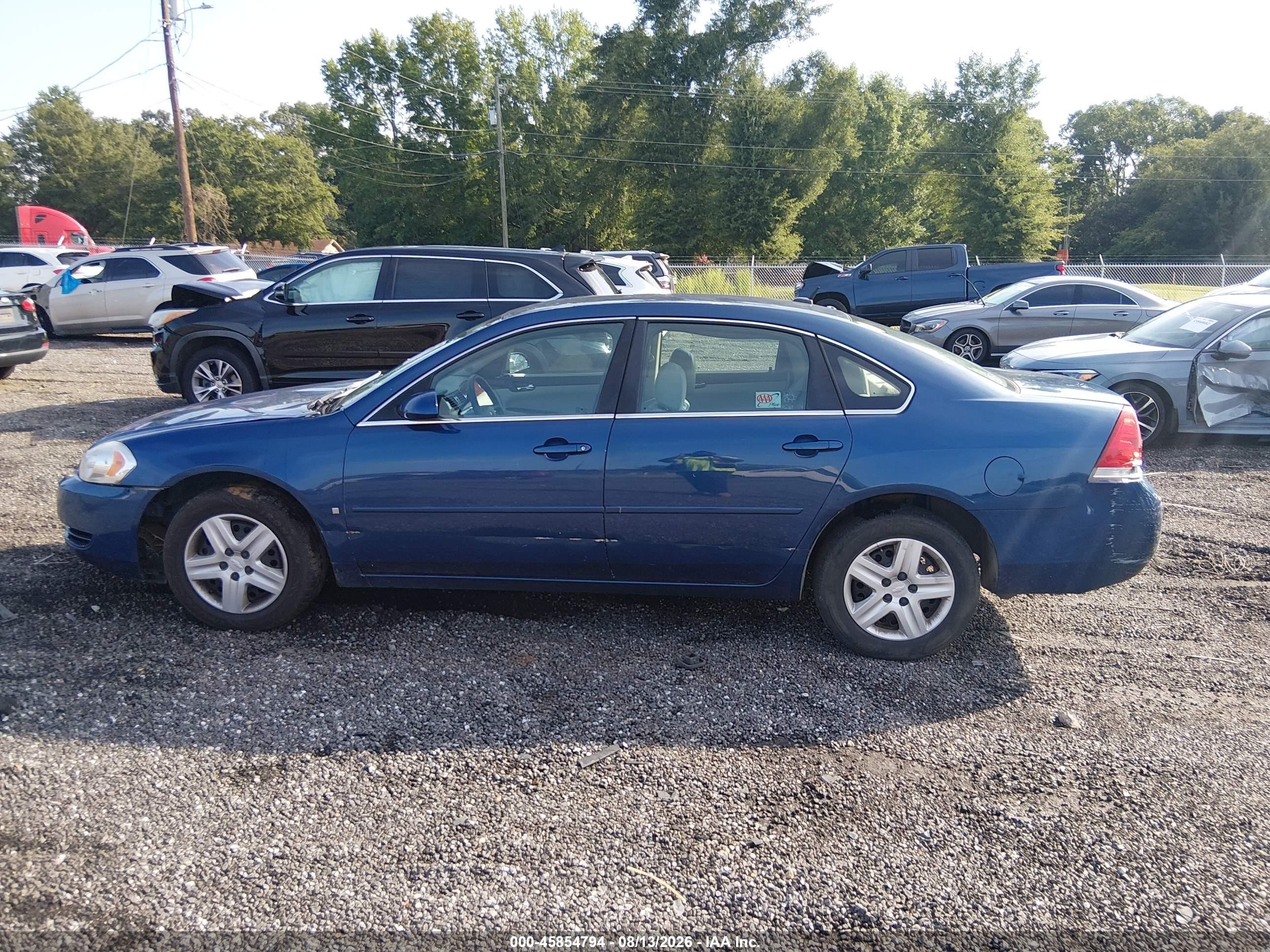 2006 Chevrolet Impala Ls Blue vin: 2G1WB58K269414539