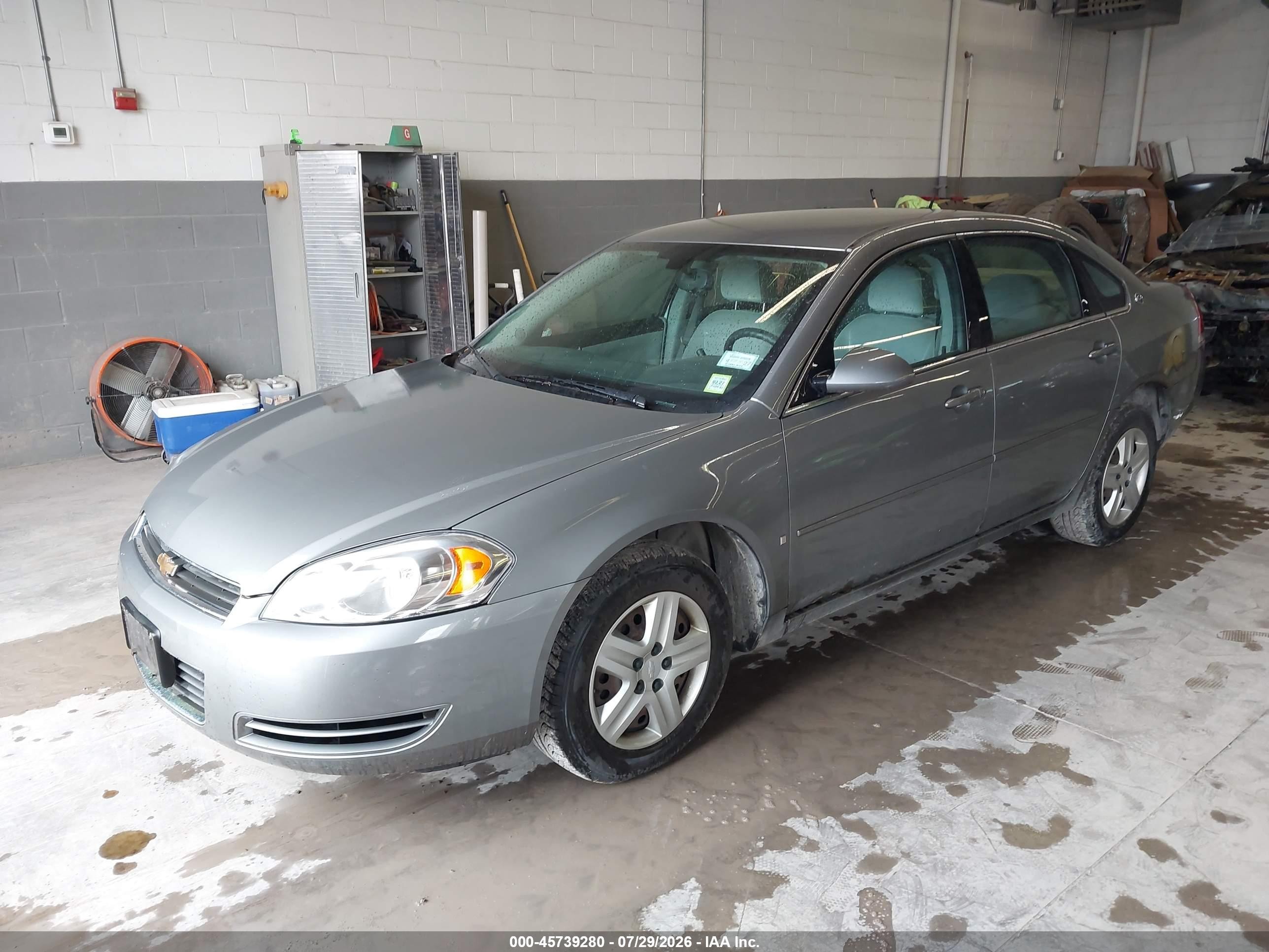 2007 Chevrolet Impala Ls Gray vin: 2G1WB58K279169744