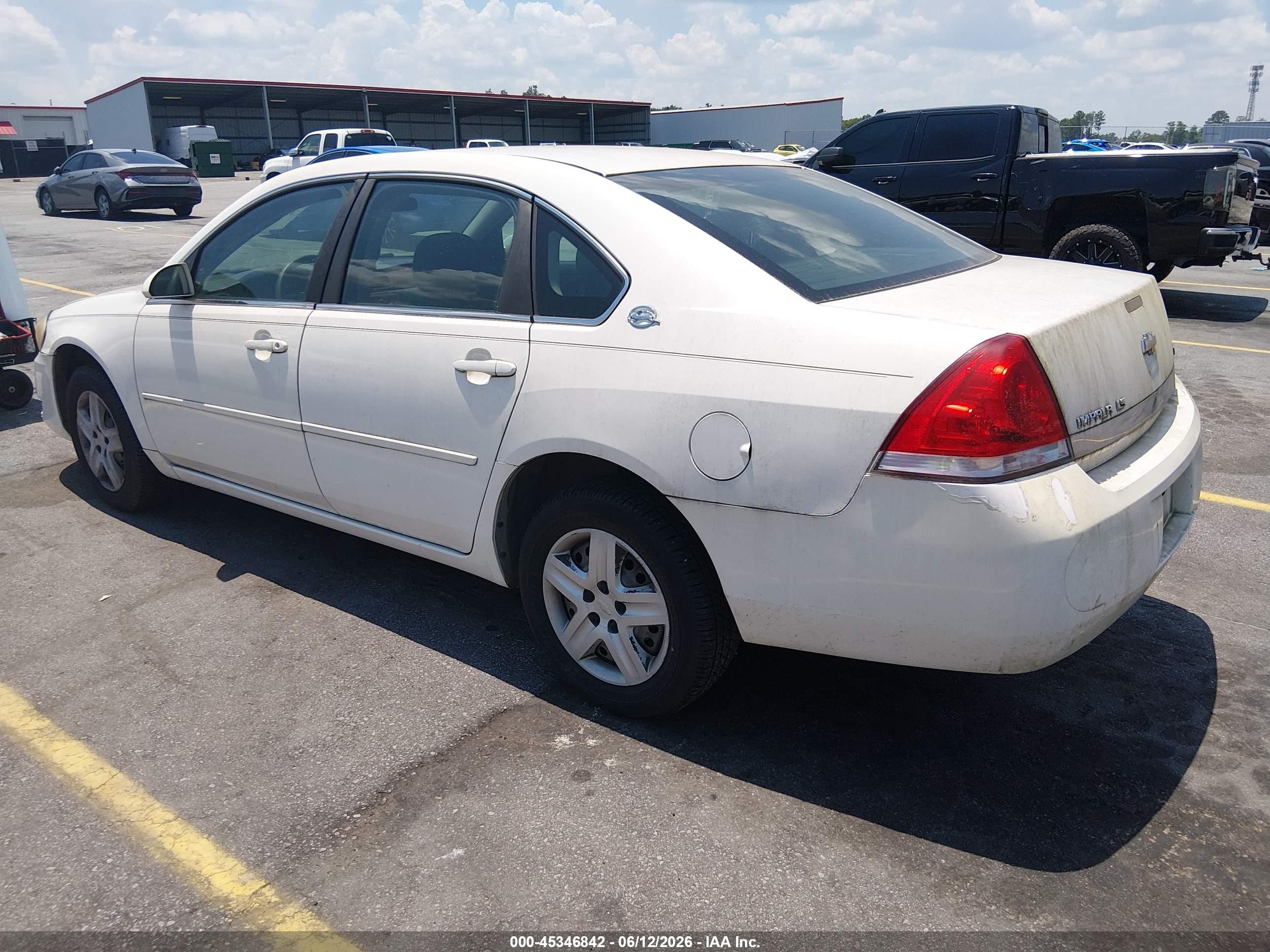 2007 Chevrolet Impala Ls White vin: 2G1WB58K279321988