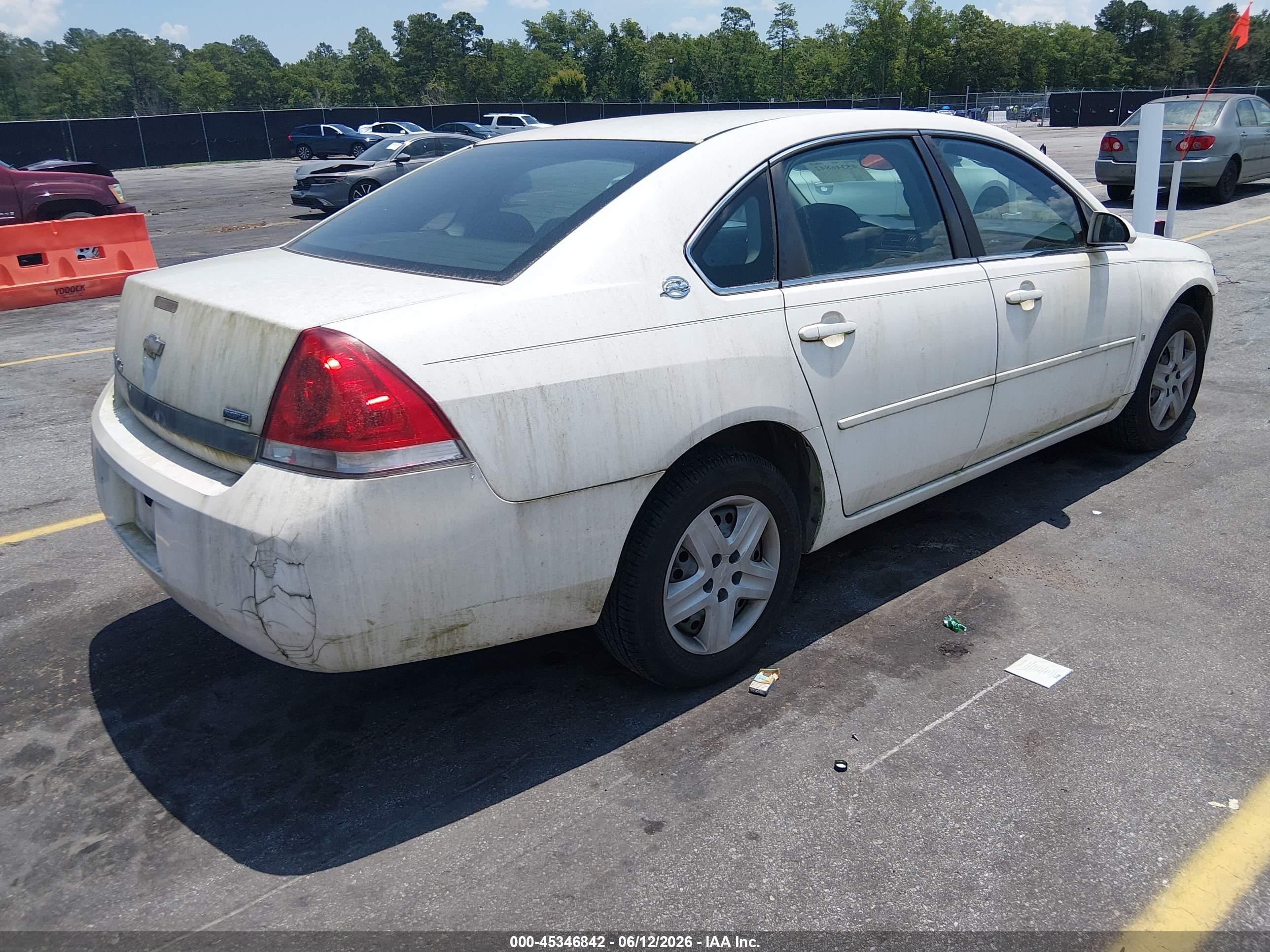2007 Chevrolet Impala Ls White vin: 2G1WB58K279321988