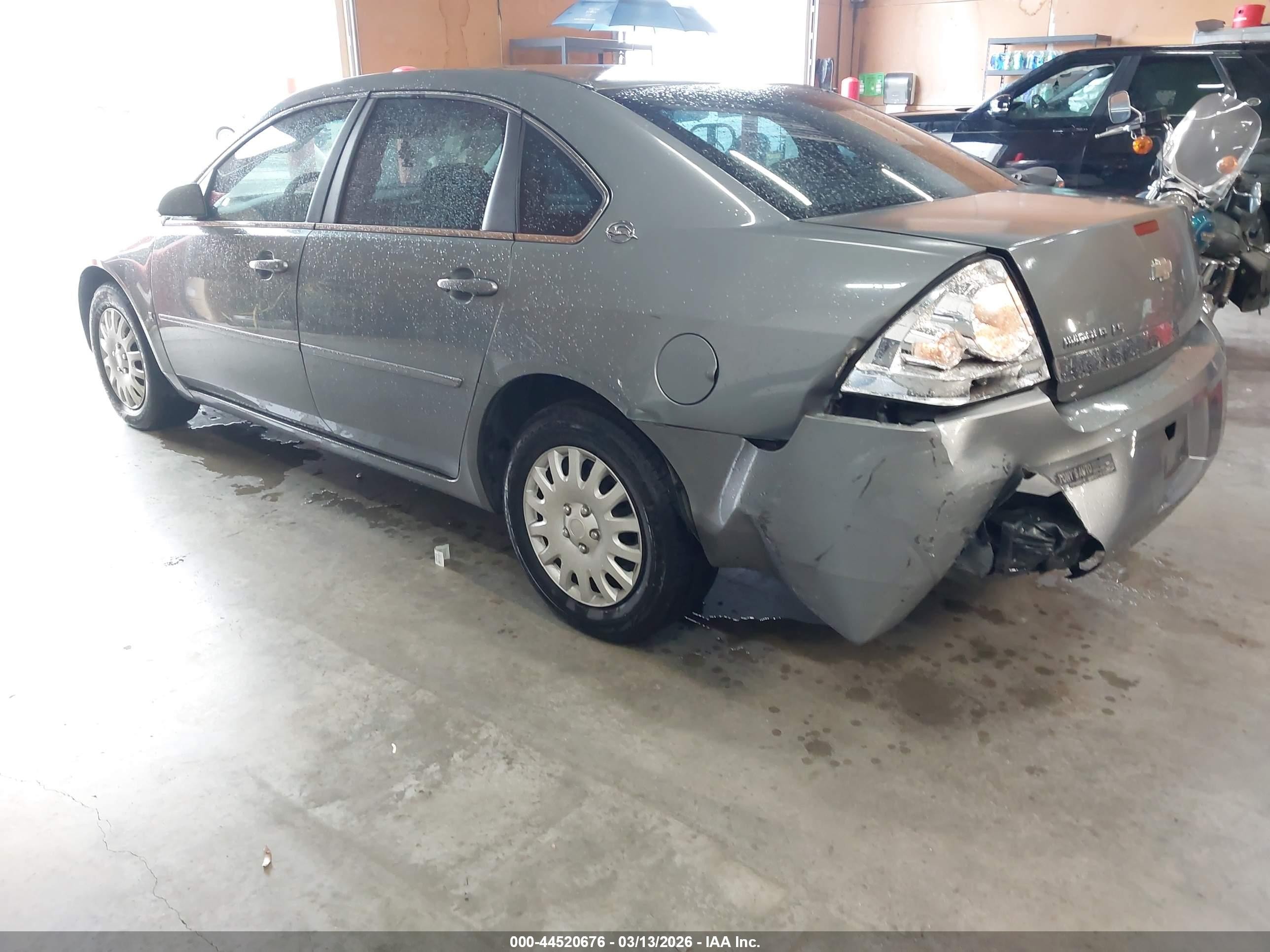 2008 Chevrolet Impala Ls Gray vin: 2G1WB58K281271416
