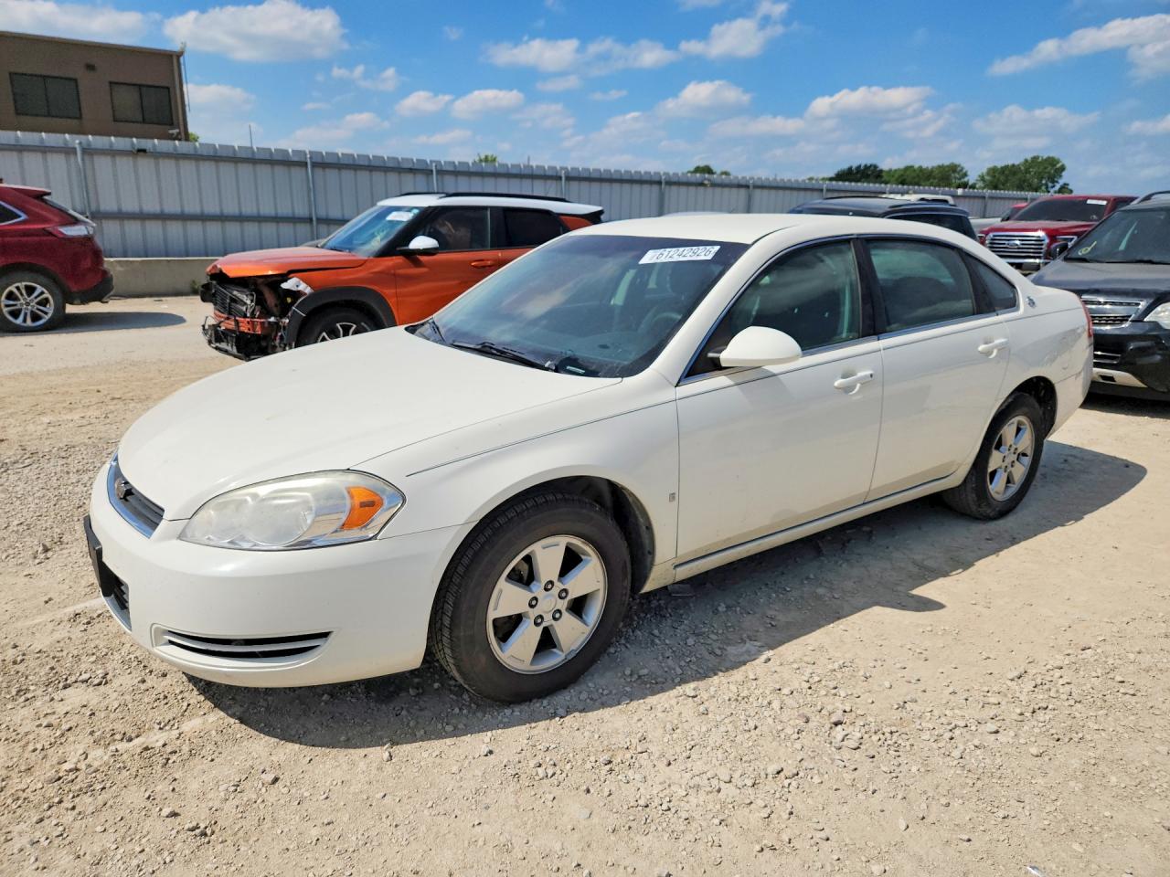 2008 Chevrolet Impala Ls White vin: 2G1WB58K281279421