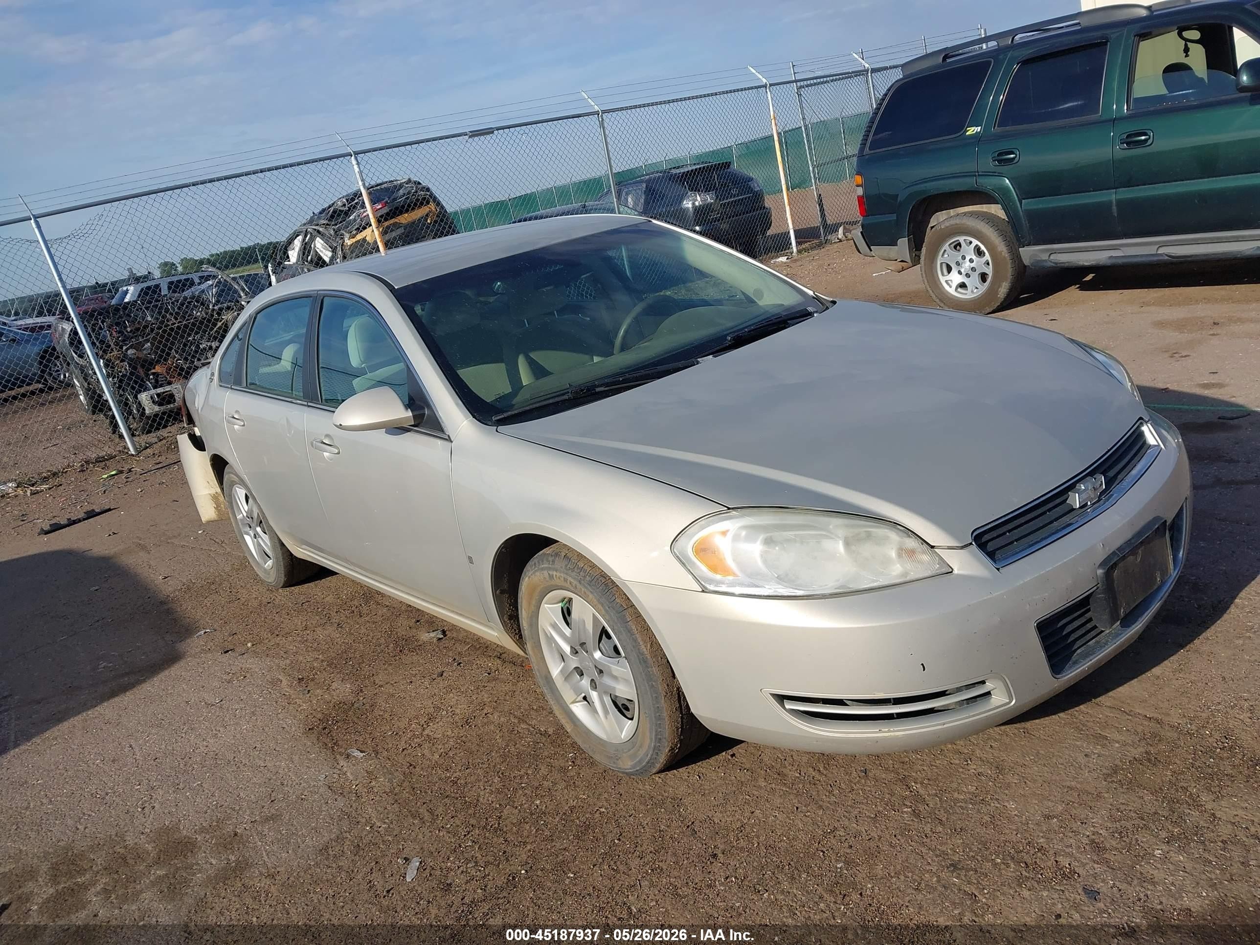 2008 Chevrolet Impala Ls Gold vin: 2G1WB58K281298583