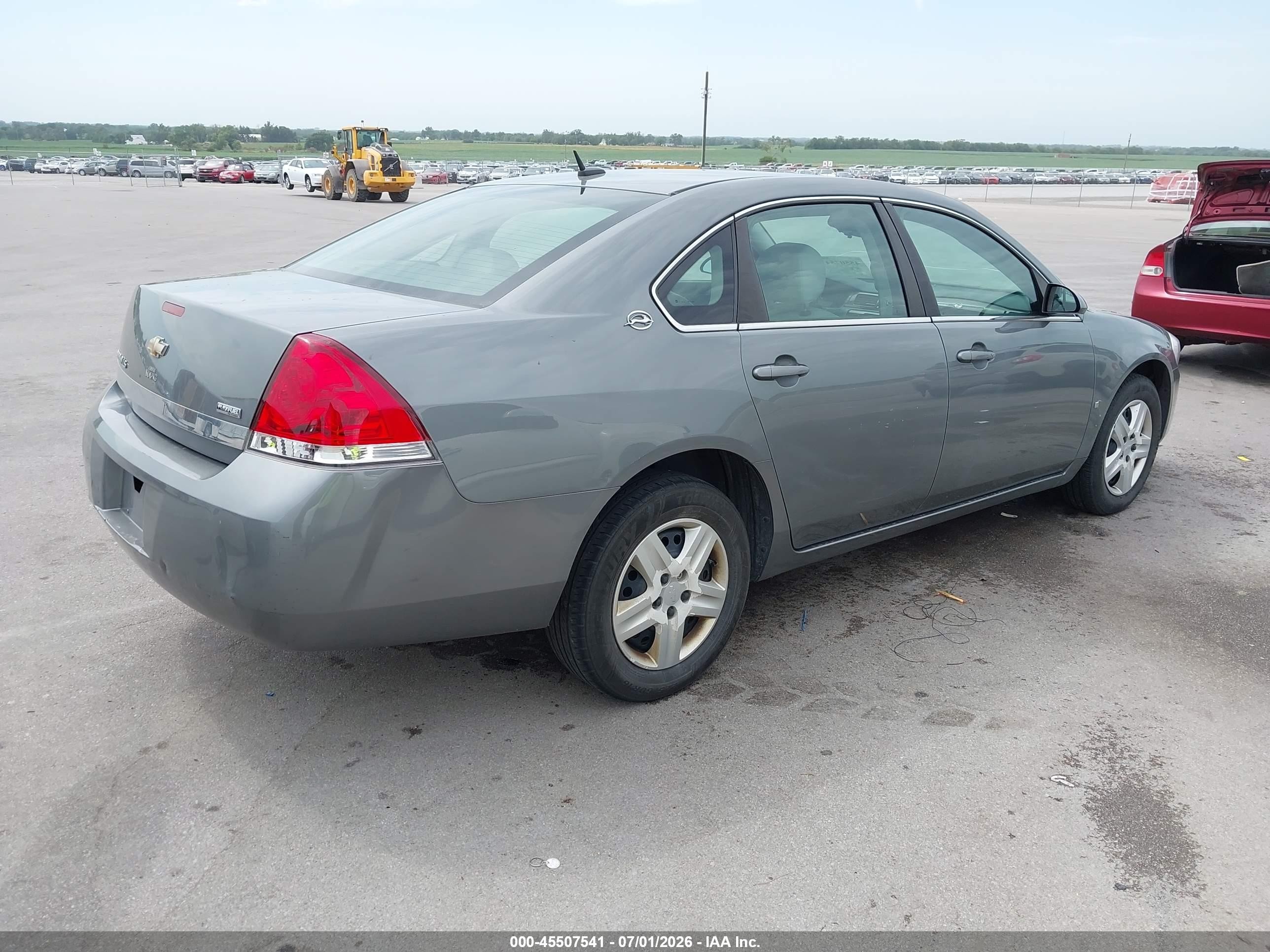 2008 Chevrolet Impala Ls Серый vin: 2G1WB58K281363075