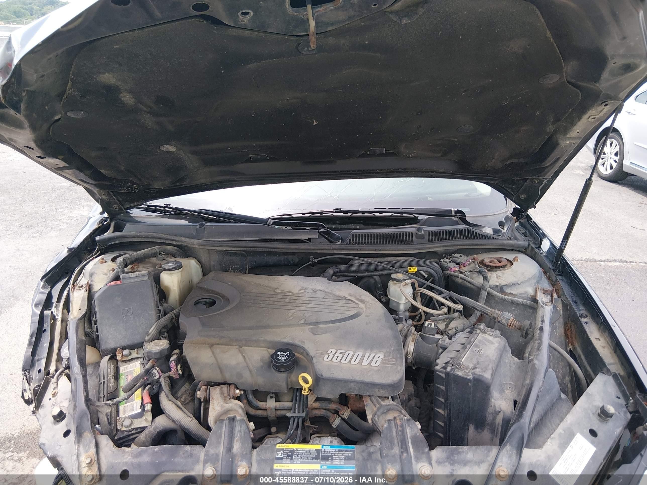 2008 Chevrolet Impala Ls Черный vin: 2G1WB58K289132498