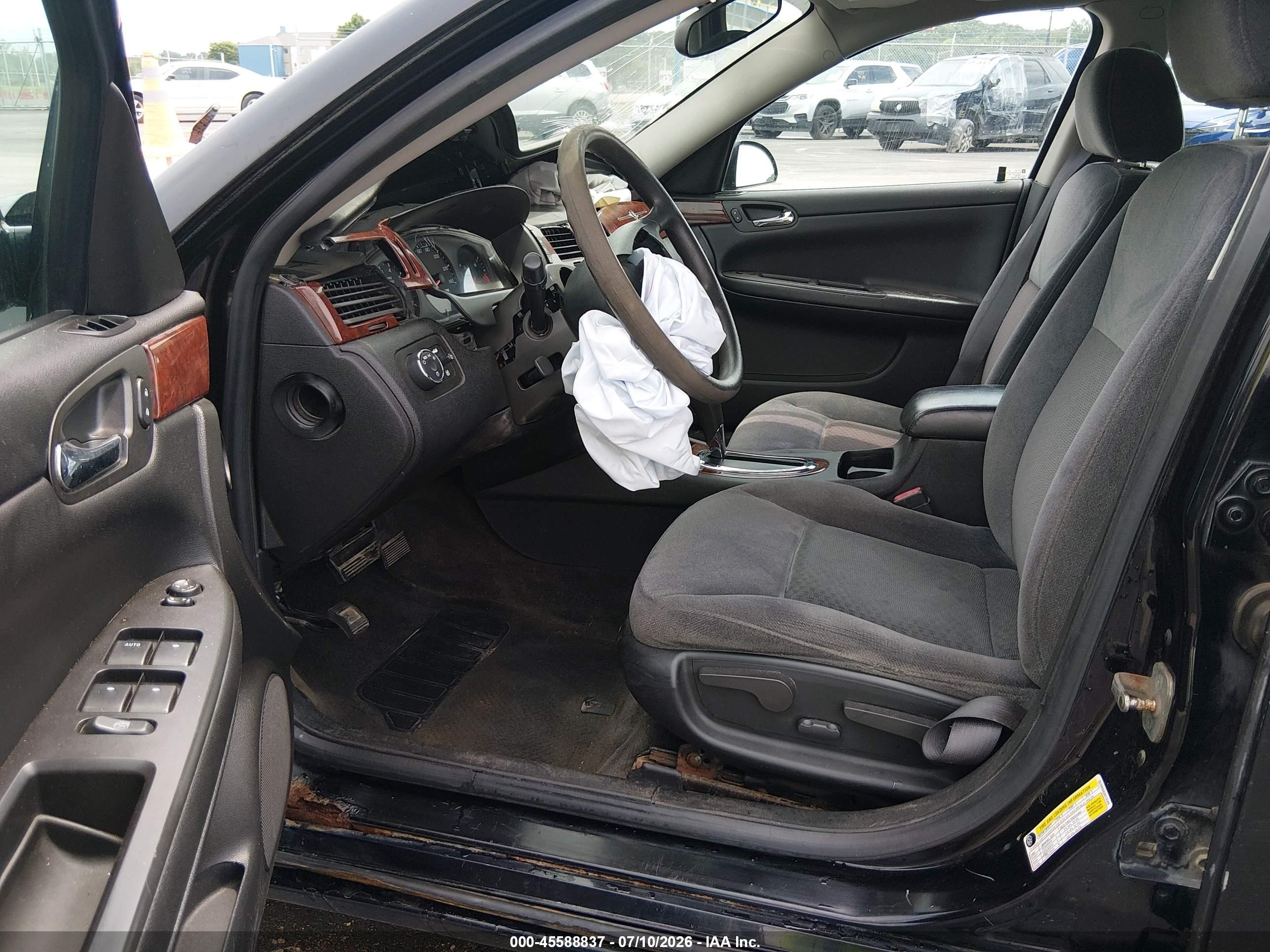 2008 Chevrolet Impala Ls Черный vin: 2G1WB58K289132498