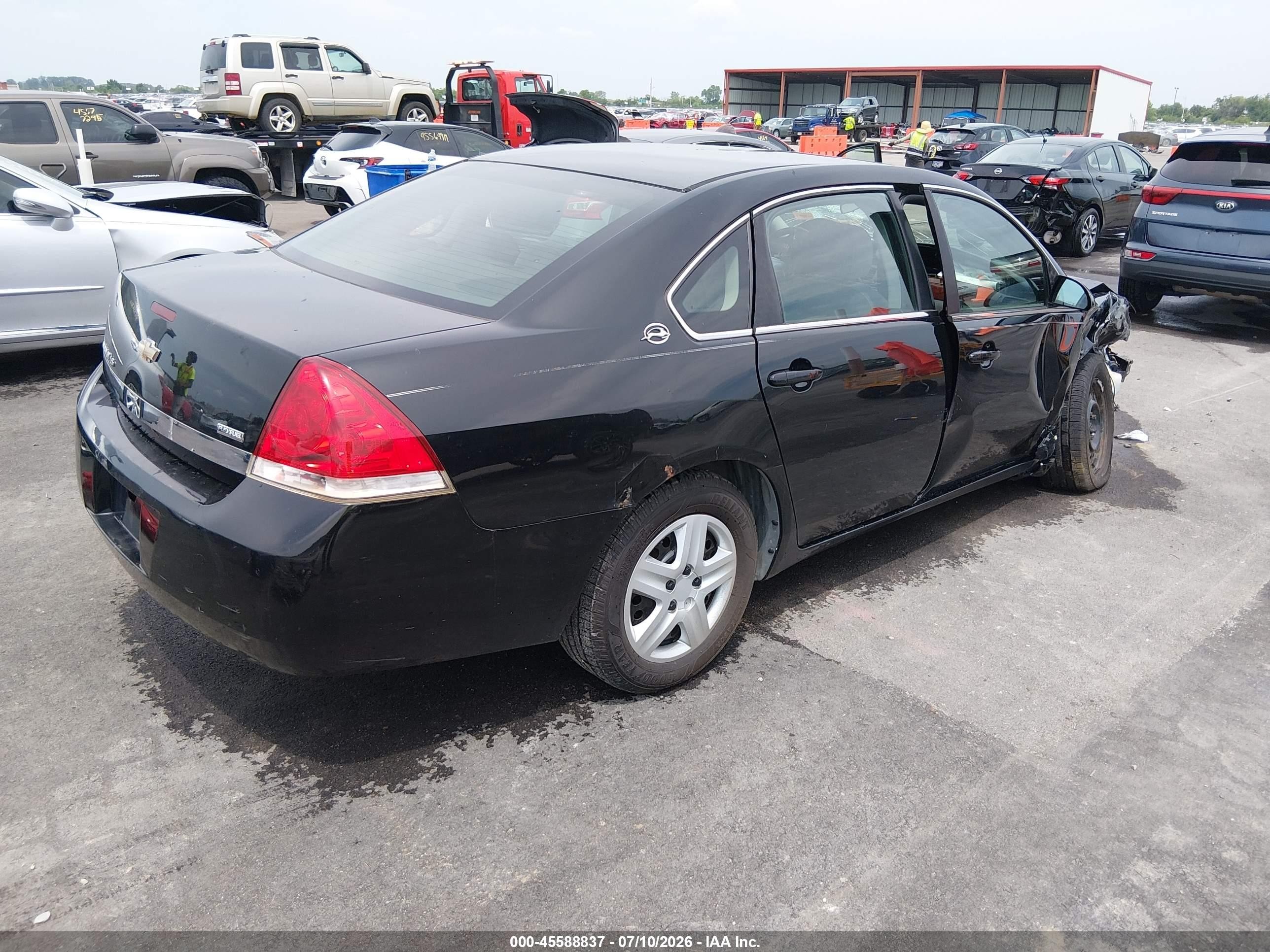 2008 Chevrolet Impala Ls Черный vin: 2G1WB58K289132498