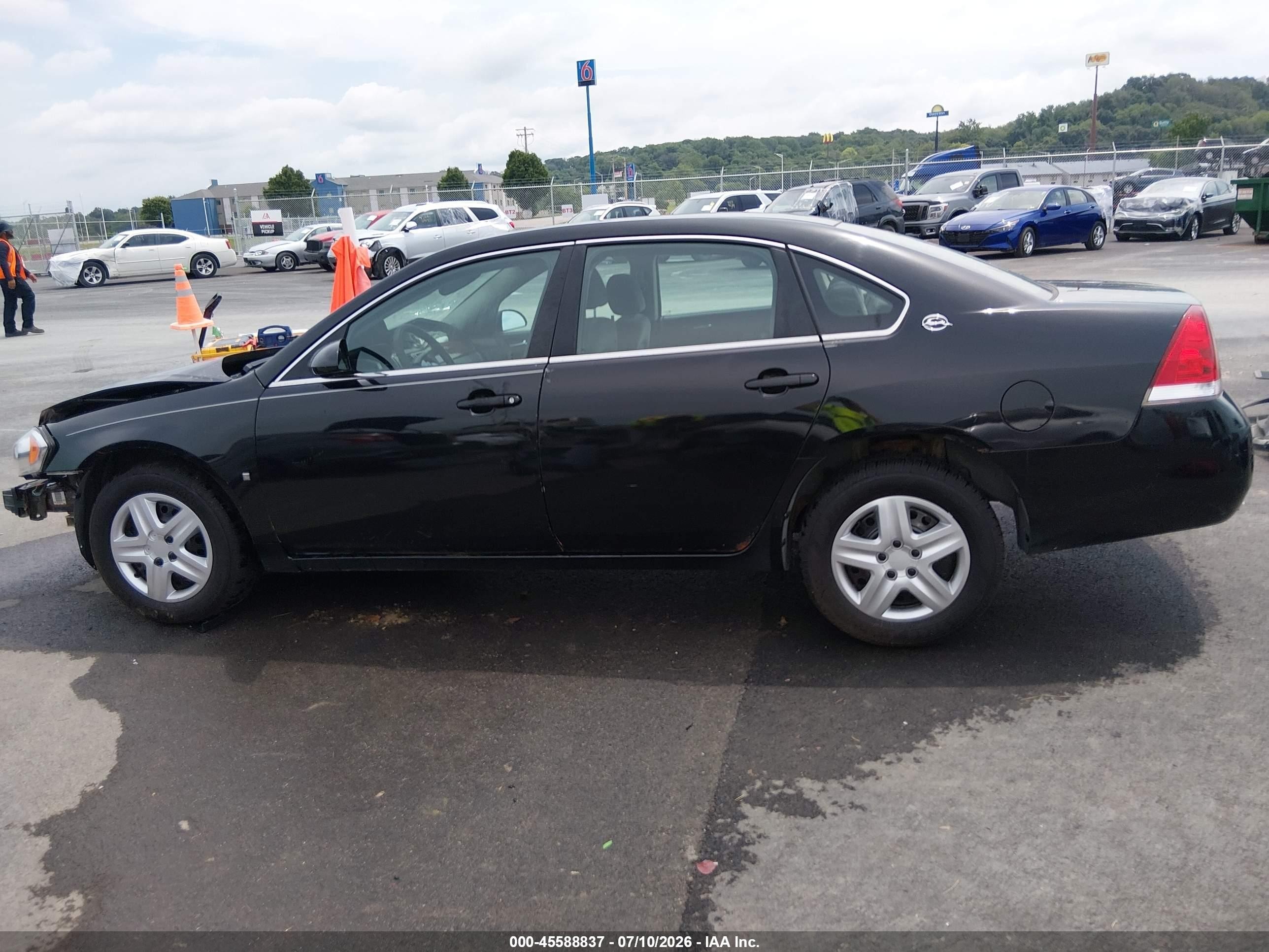 2008 Chevrolet Impala Ls Черный vin: 2G1WB58K289132498