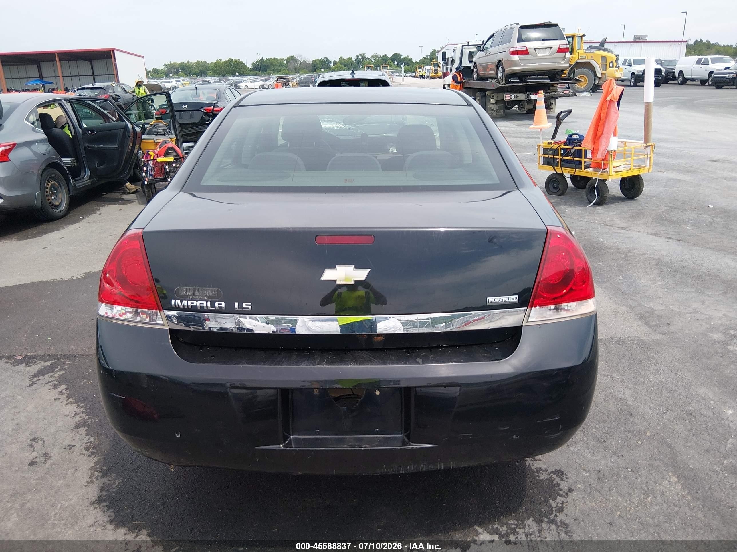 2008 Chevrolet Impala Ls Черный vin: 2G1WB58K289132498