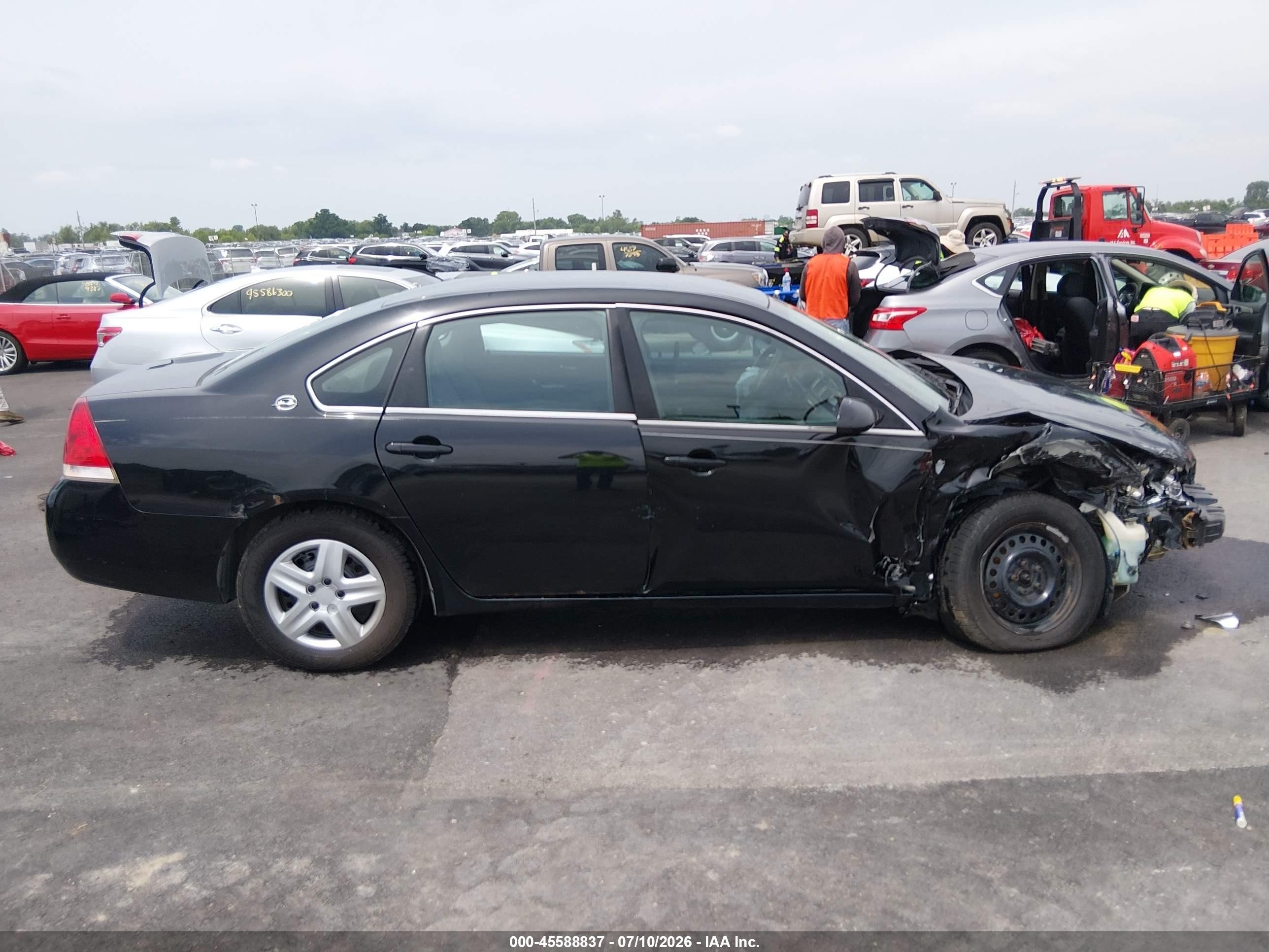 2008 Chevrolet Impala Ls Черный vin: 2G1WB58K289132498