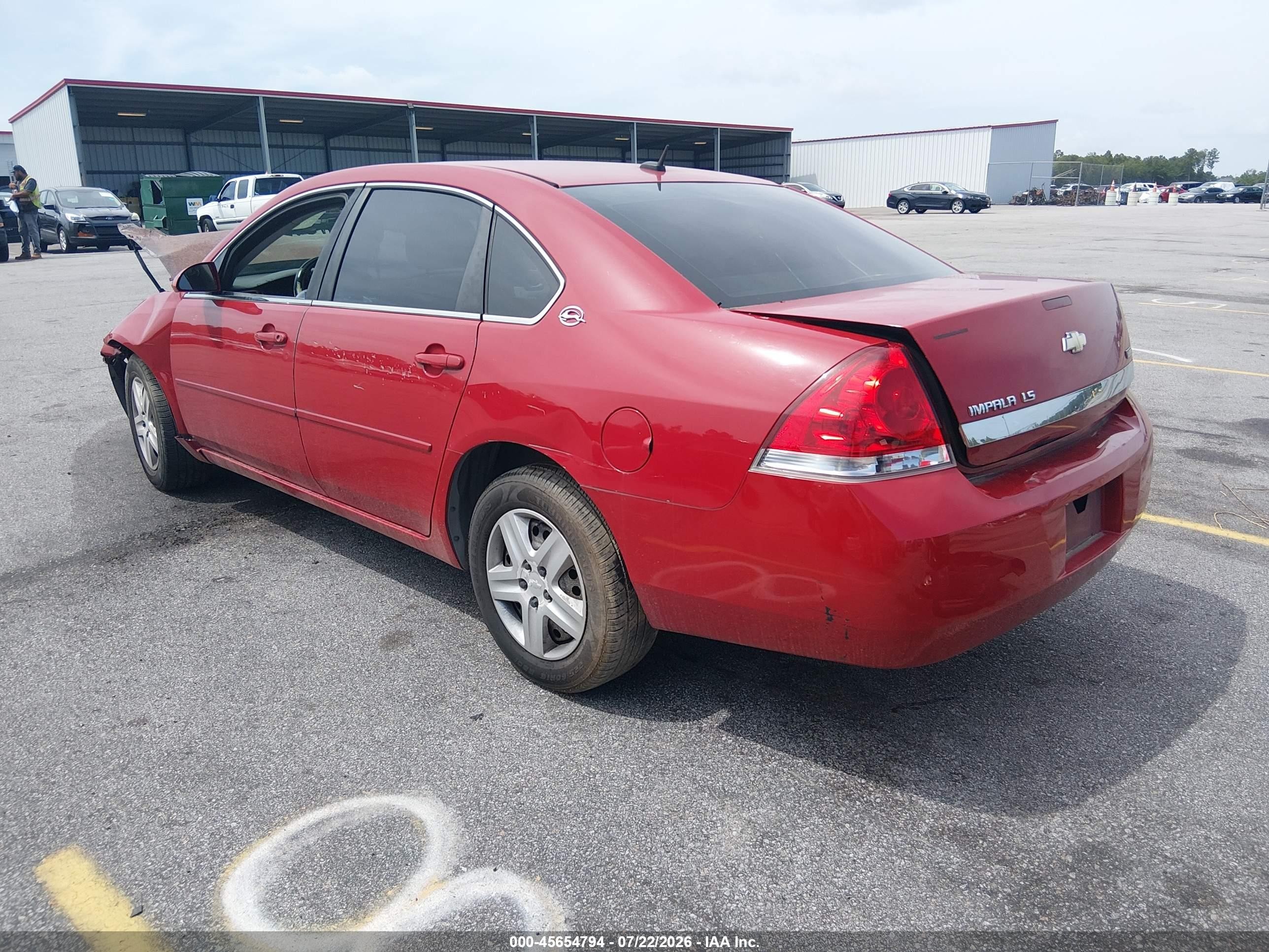 2007 Chevrolet Impala Ls Red vin: 2G1WB58K379207773