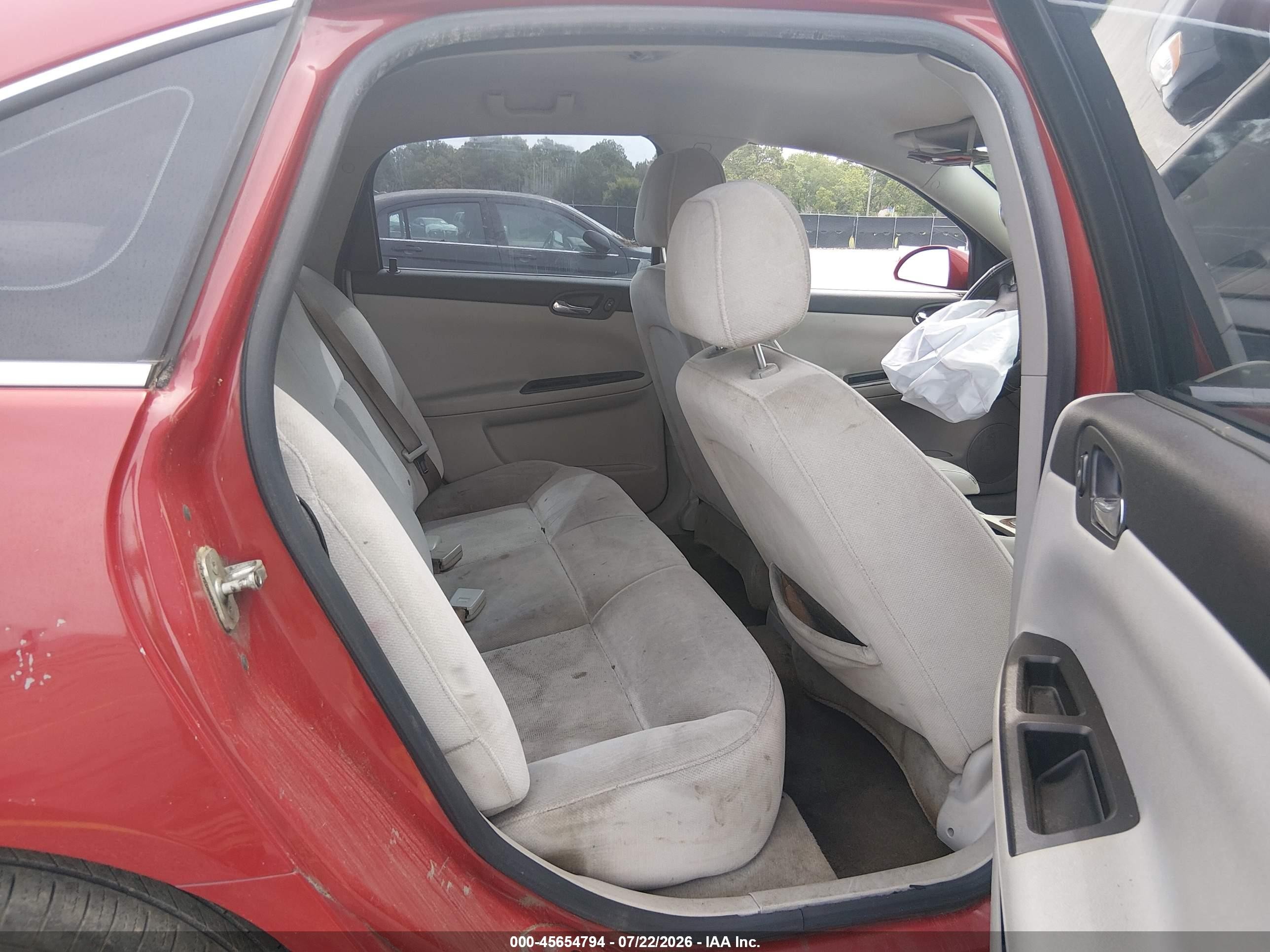 2007 Chevrolet Impala Ls Red vin: 2G1WB58K379207773