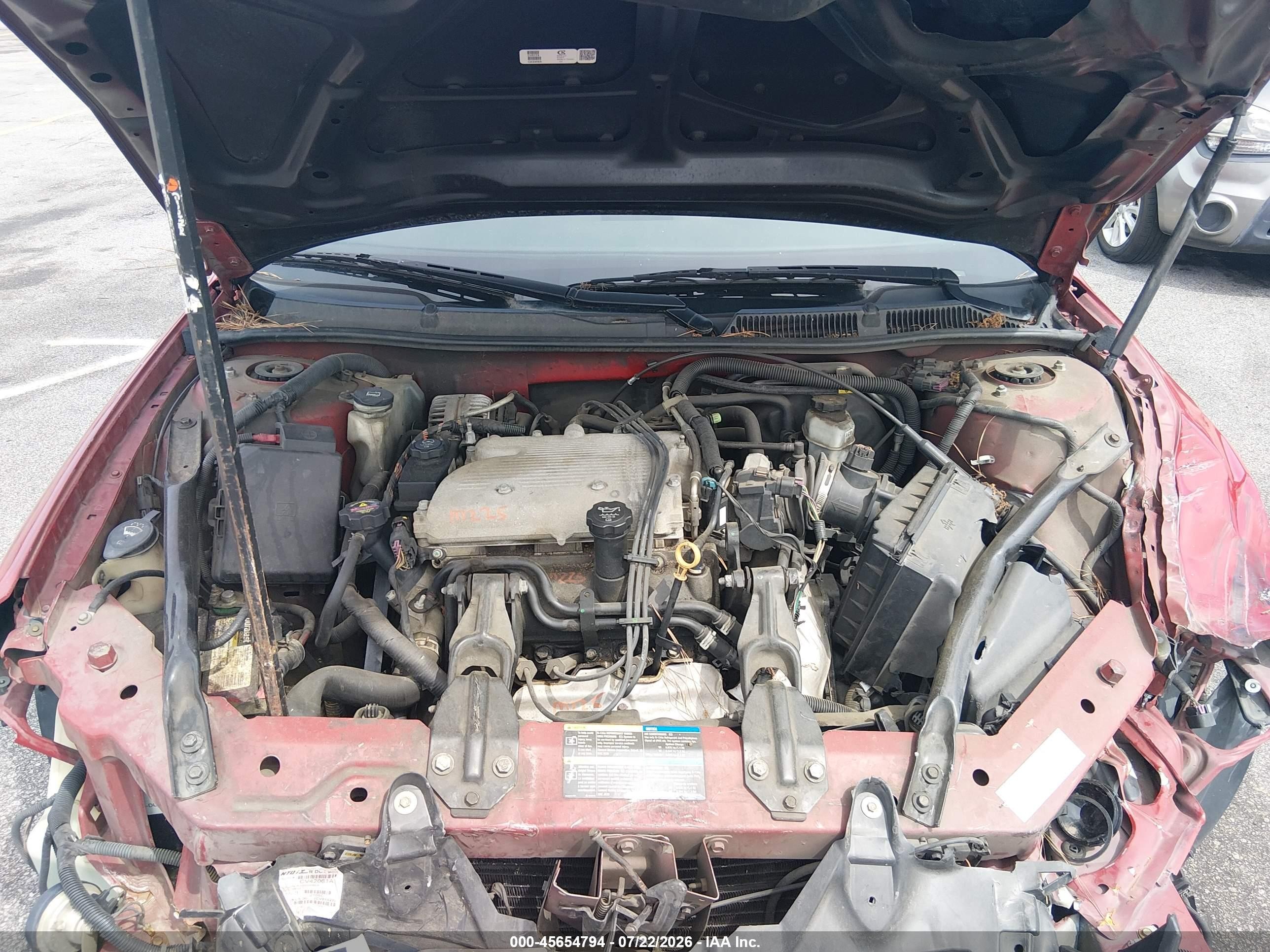 2007 Chevrolet Impala Ls Red vin: 2G1WB58K379207773
