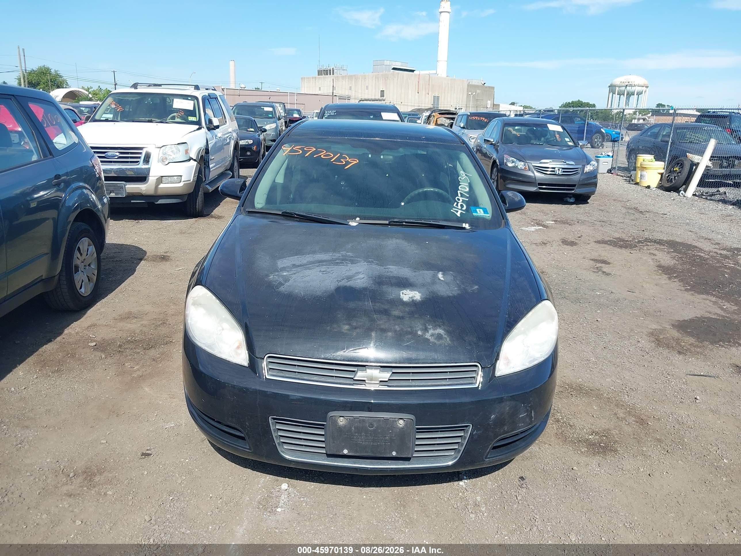 2008 Chevrolet Impala Ls Black vin: 2G1WB58K389148371