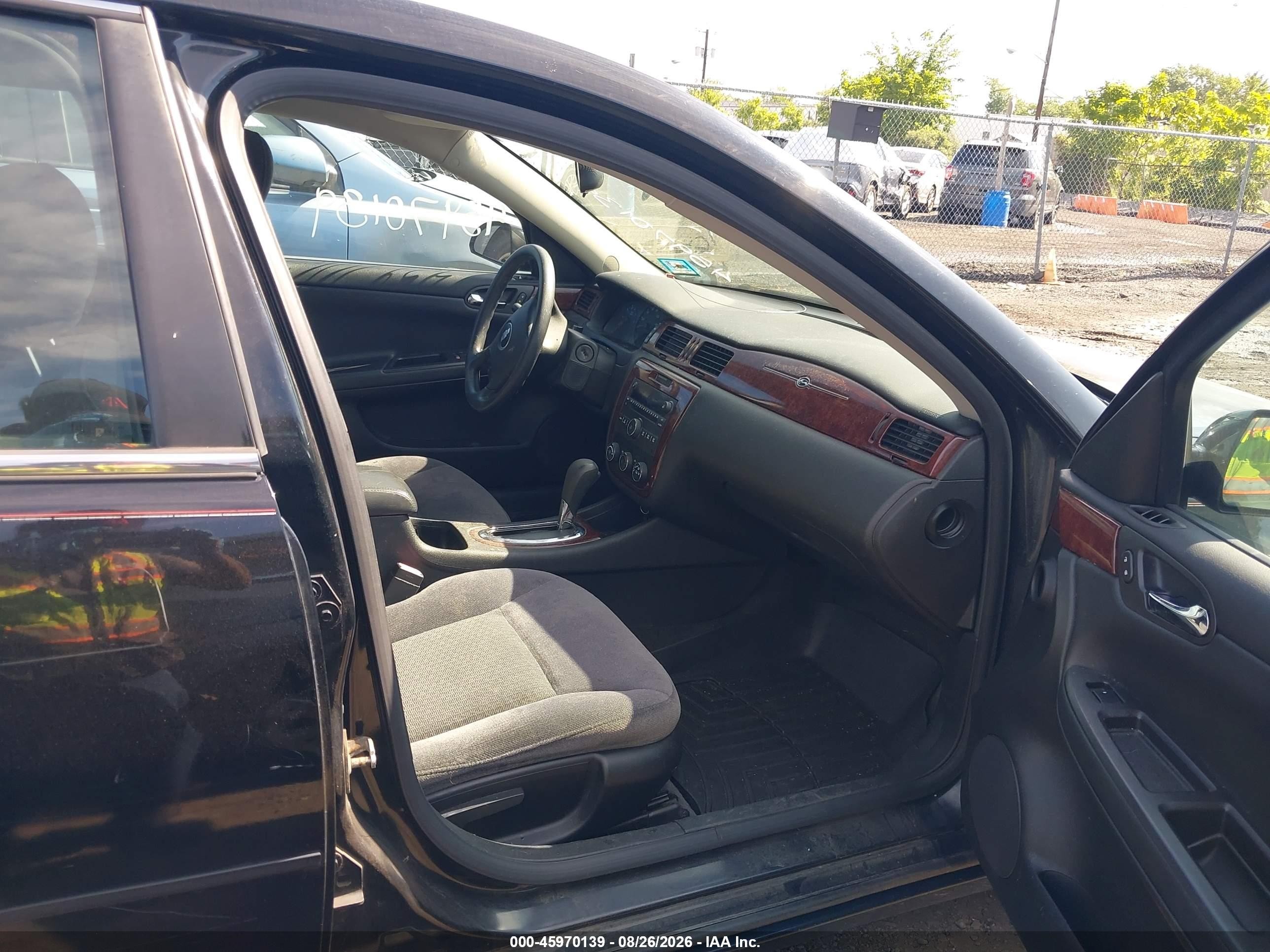 2008 Chevrolet Impala Ls Black vin: 2G1WB58K389148371