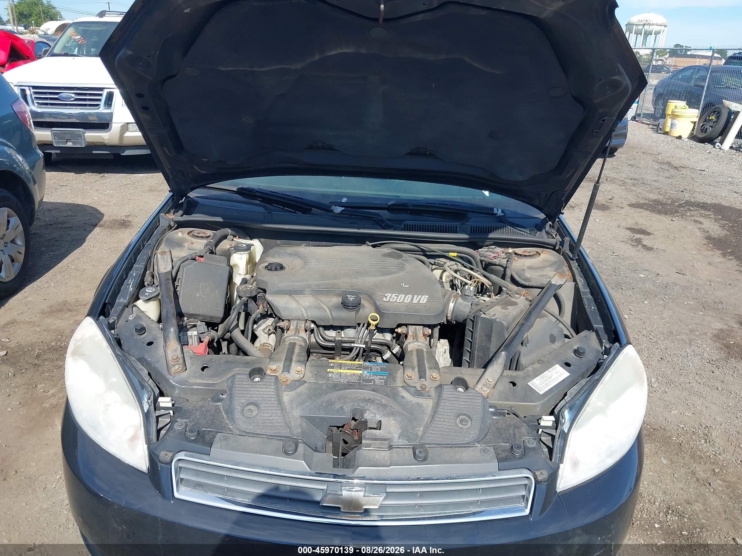 2008 Chevrolet Impala Ls Black vin: 2G1WB58K389148371