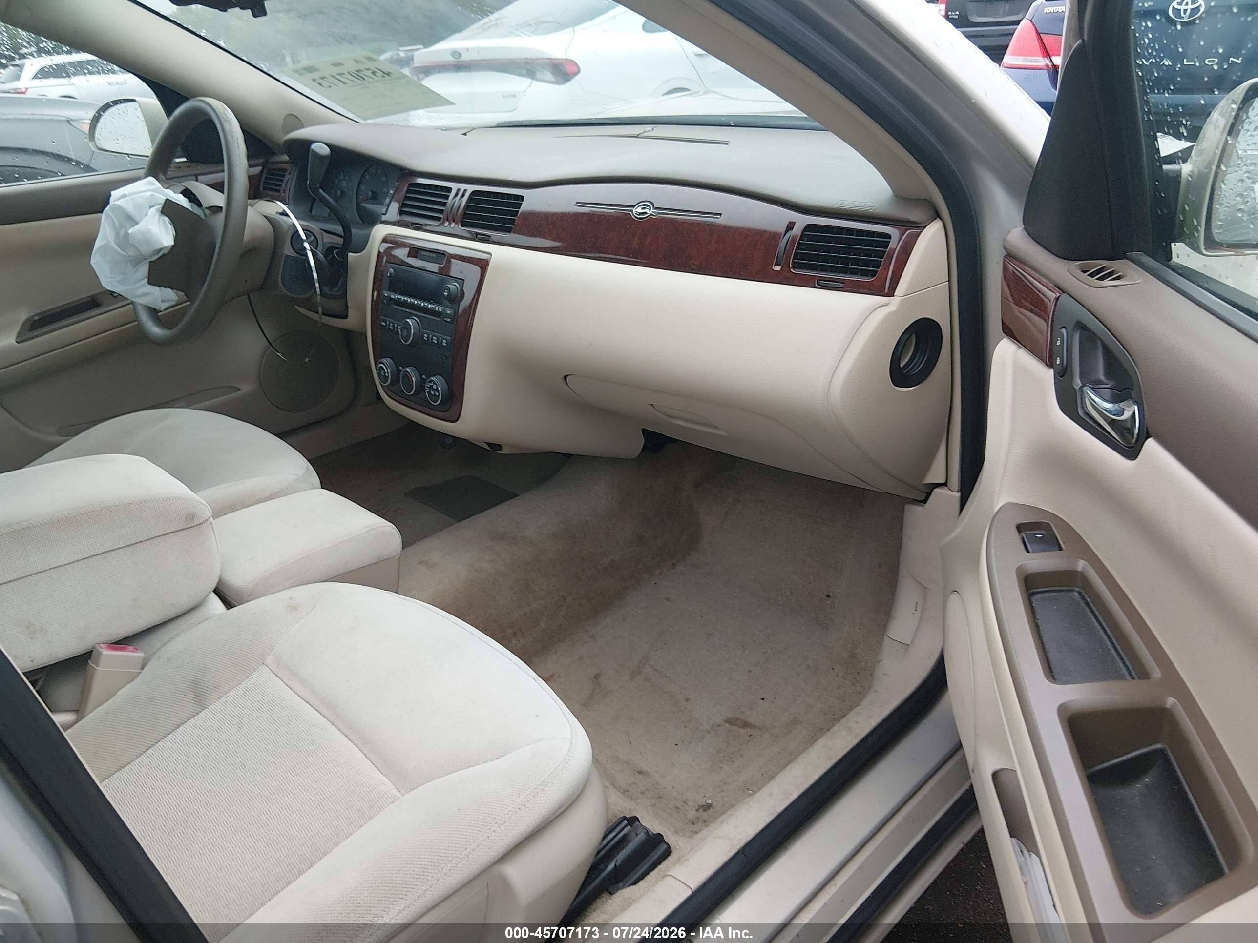 2008 Chevrolet Impala Ls Beige vin: 2G1WB58K389173626