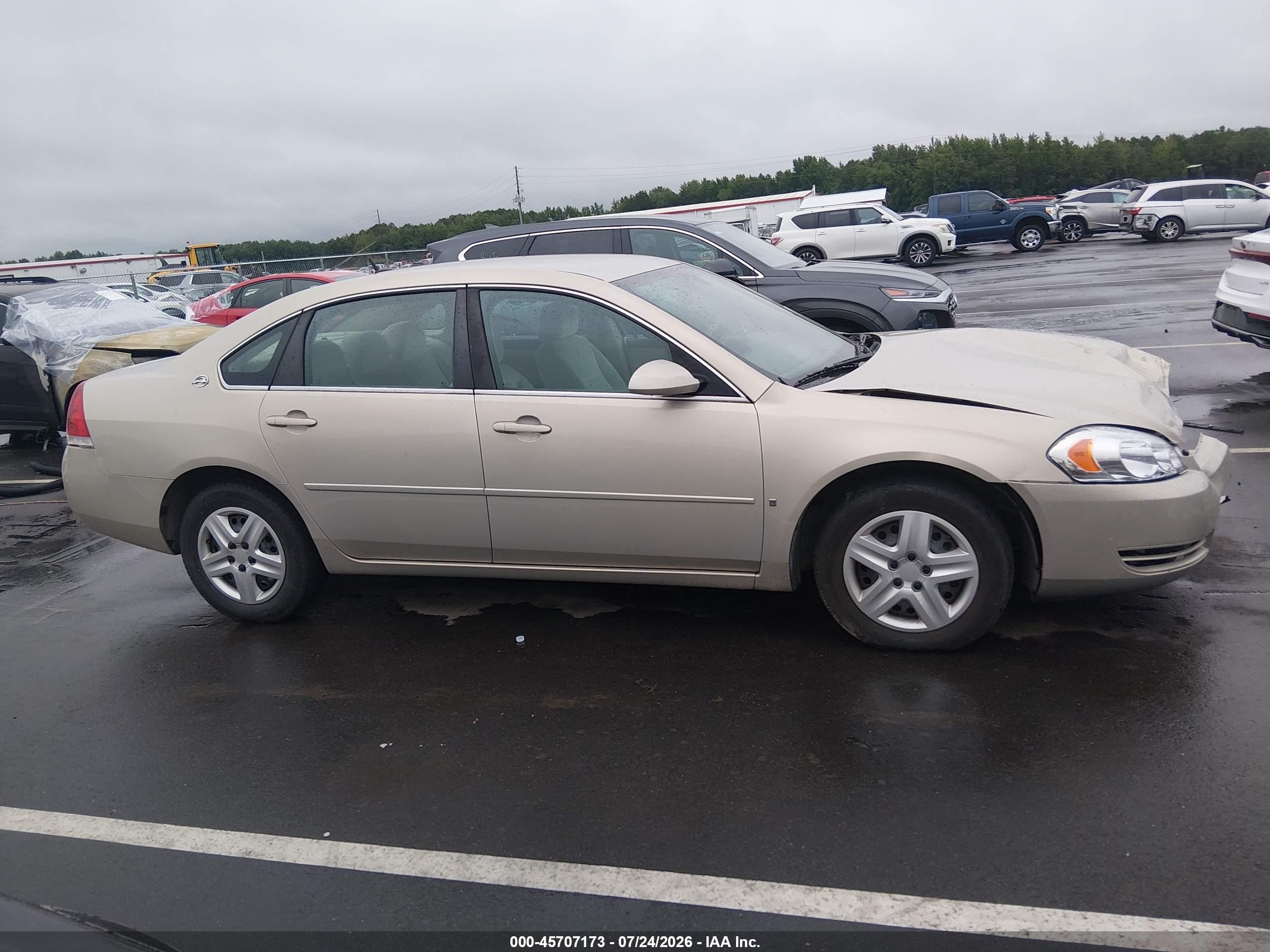 2008 Chevrolet Impala Ls Beige vin: 2G1WB58K389173626