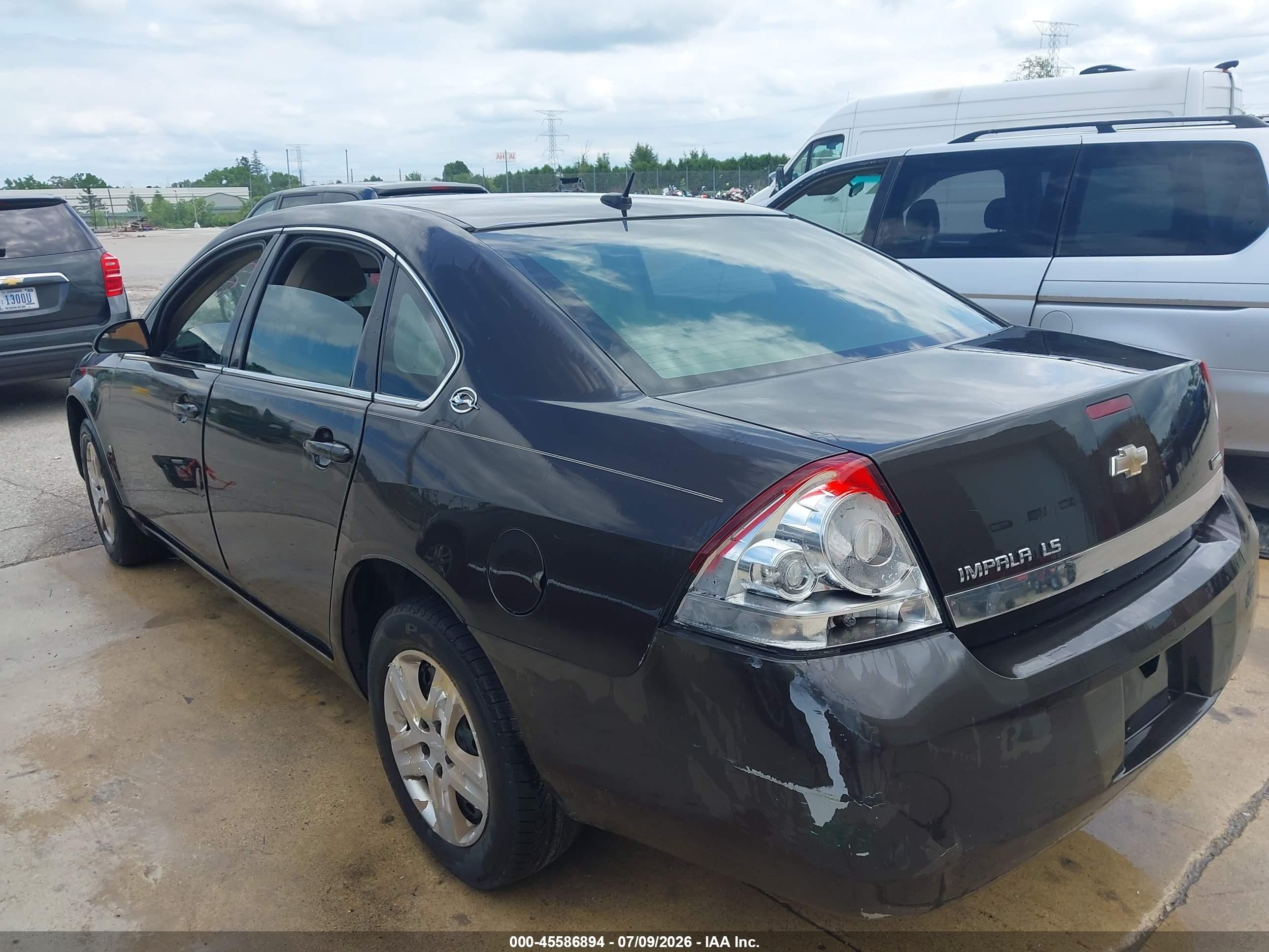 2008 Chevrolet Impala Ls Gray vin: 2G1WB58K389175666