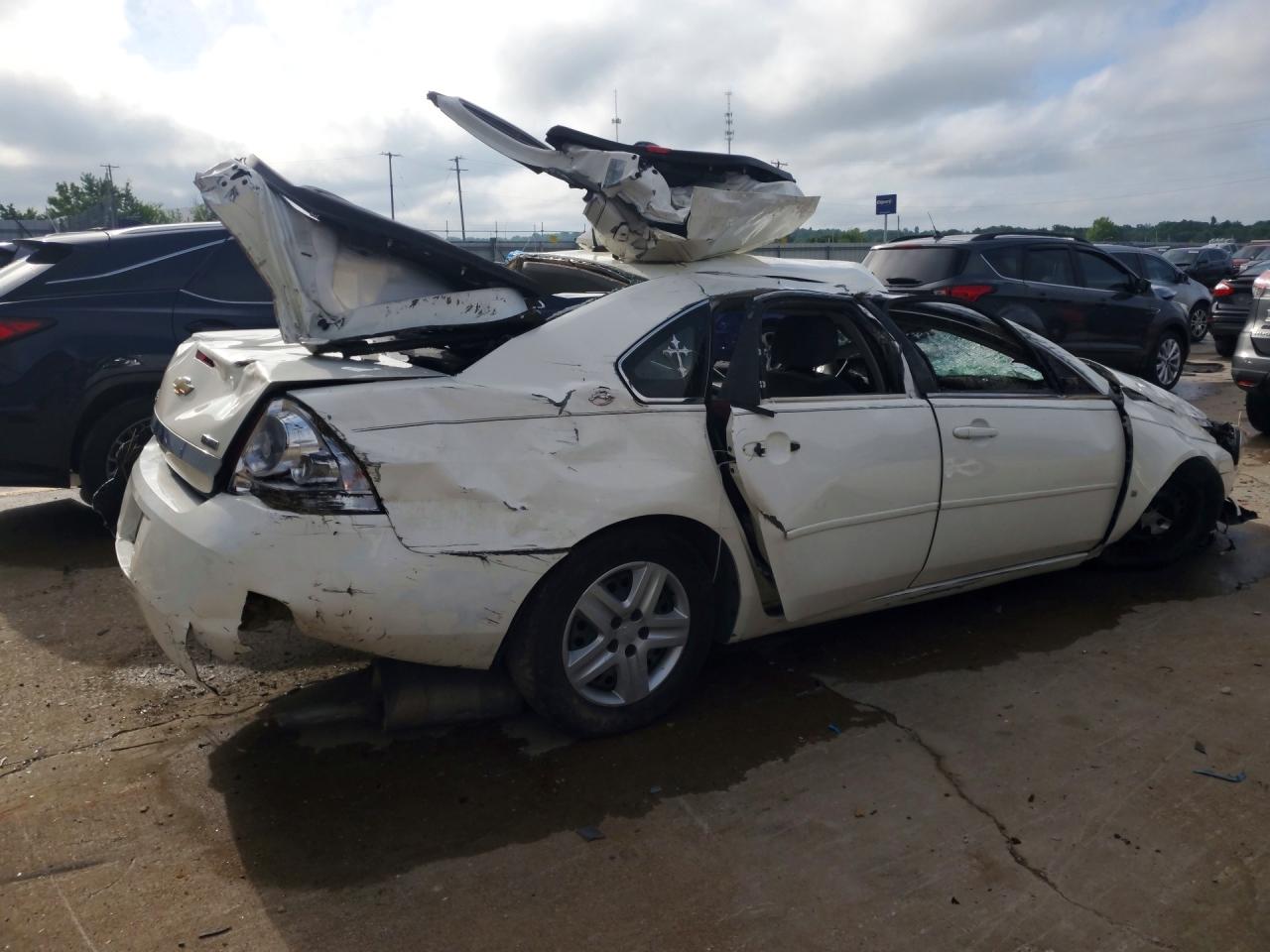 2008 Chevrolet Impala Ls White vin: 2G1WB58K389206771