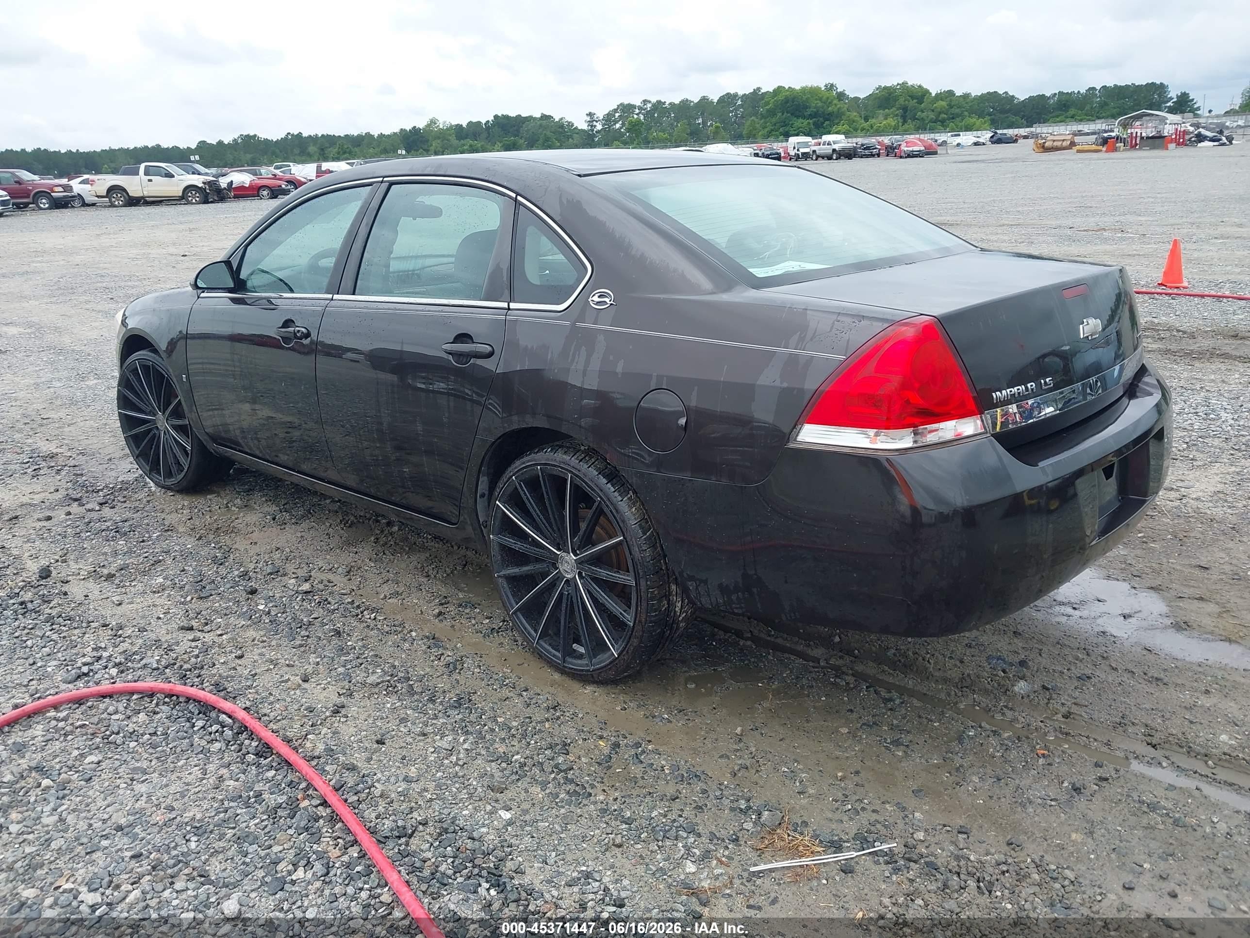 2008 Chevrolet Impala Ls Black vin: 2G1WB58K481234657