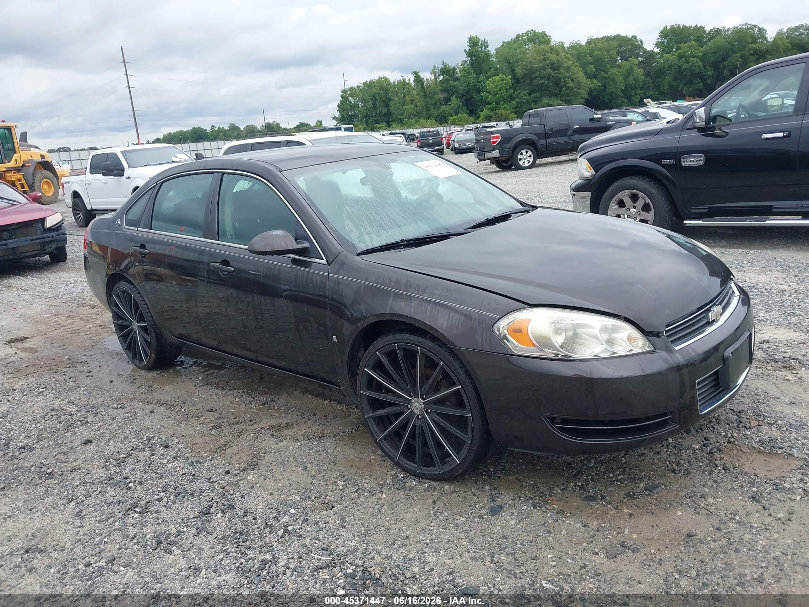 2008 Chevrolet Impala Ls Black vin: 2G1WB58K481234657