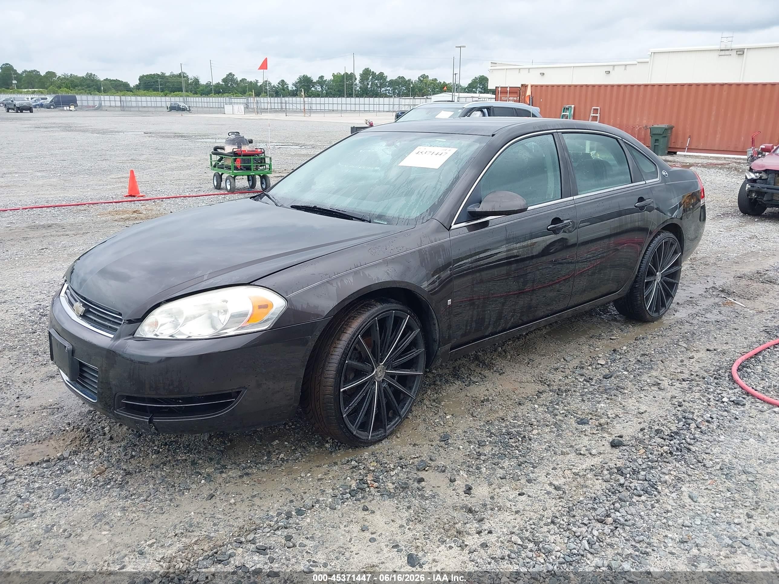 2008 Chevrolet Impala Ls Black vin: 2G1WB58K481234657