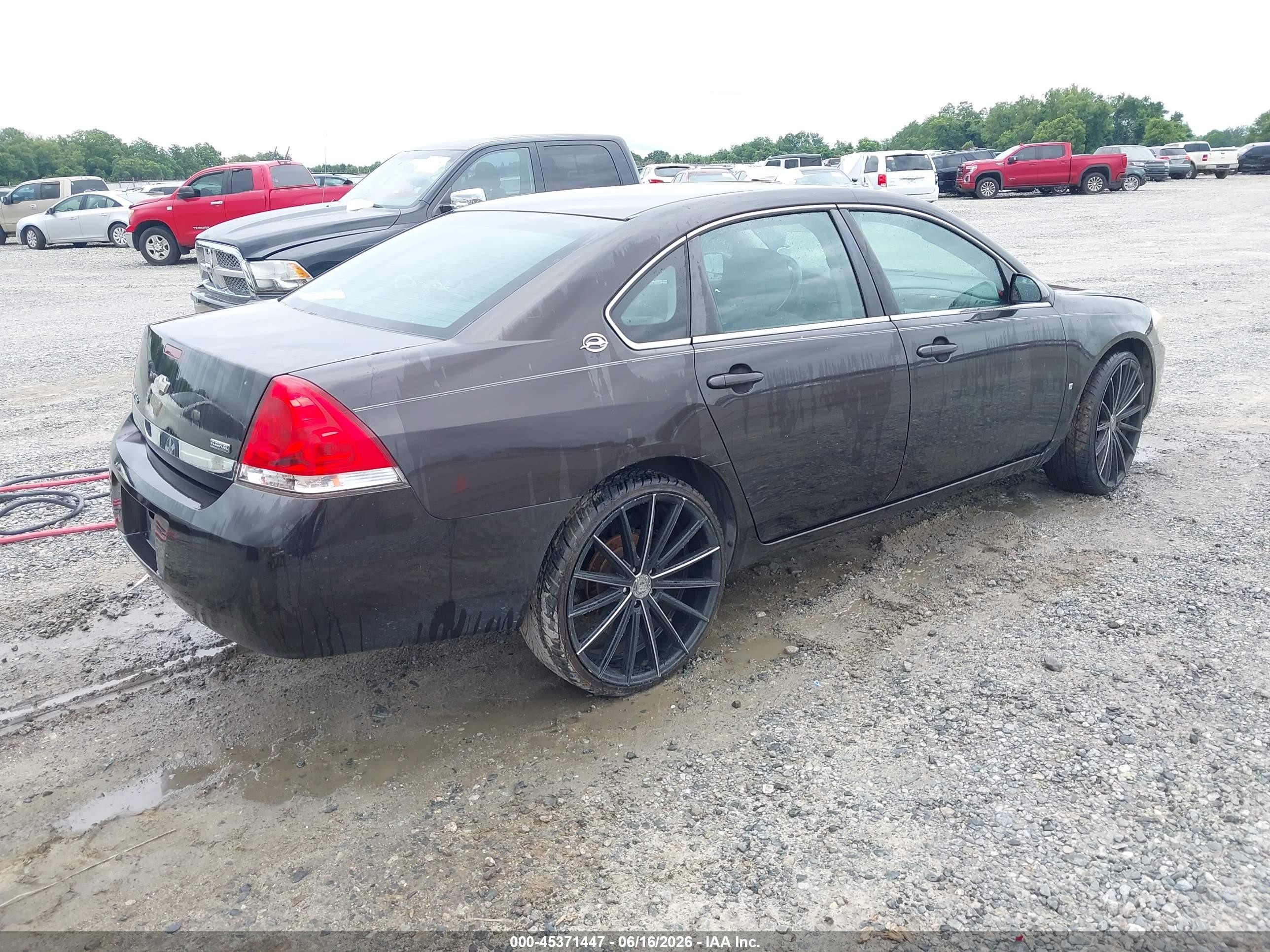 2008 Chevrolet Impala Ls Black vin: 2G1WB58K481234657