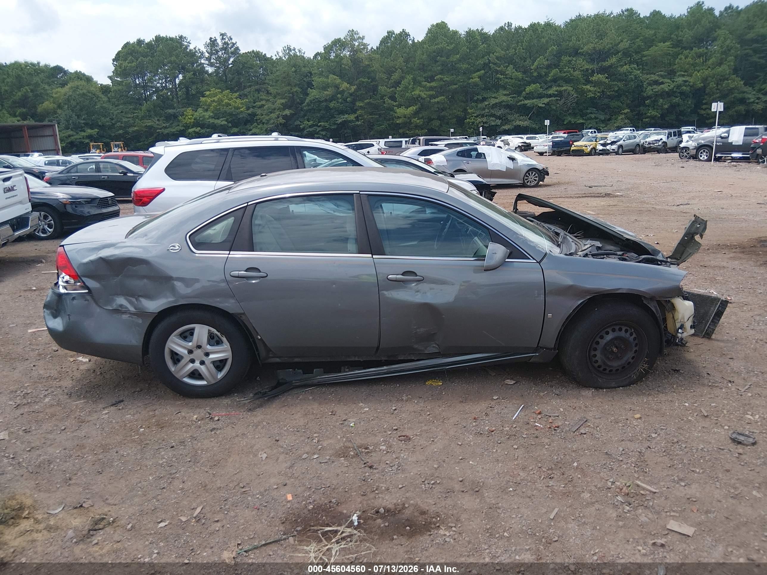 2008 Chevrolet Impala Ls Gray vin: 2G1WB58K481276794