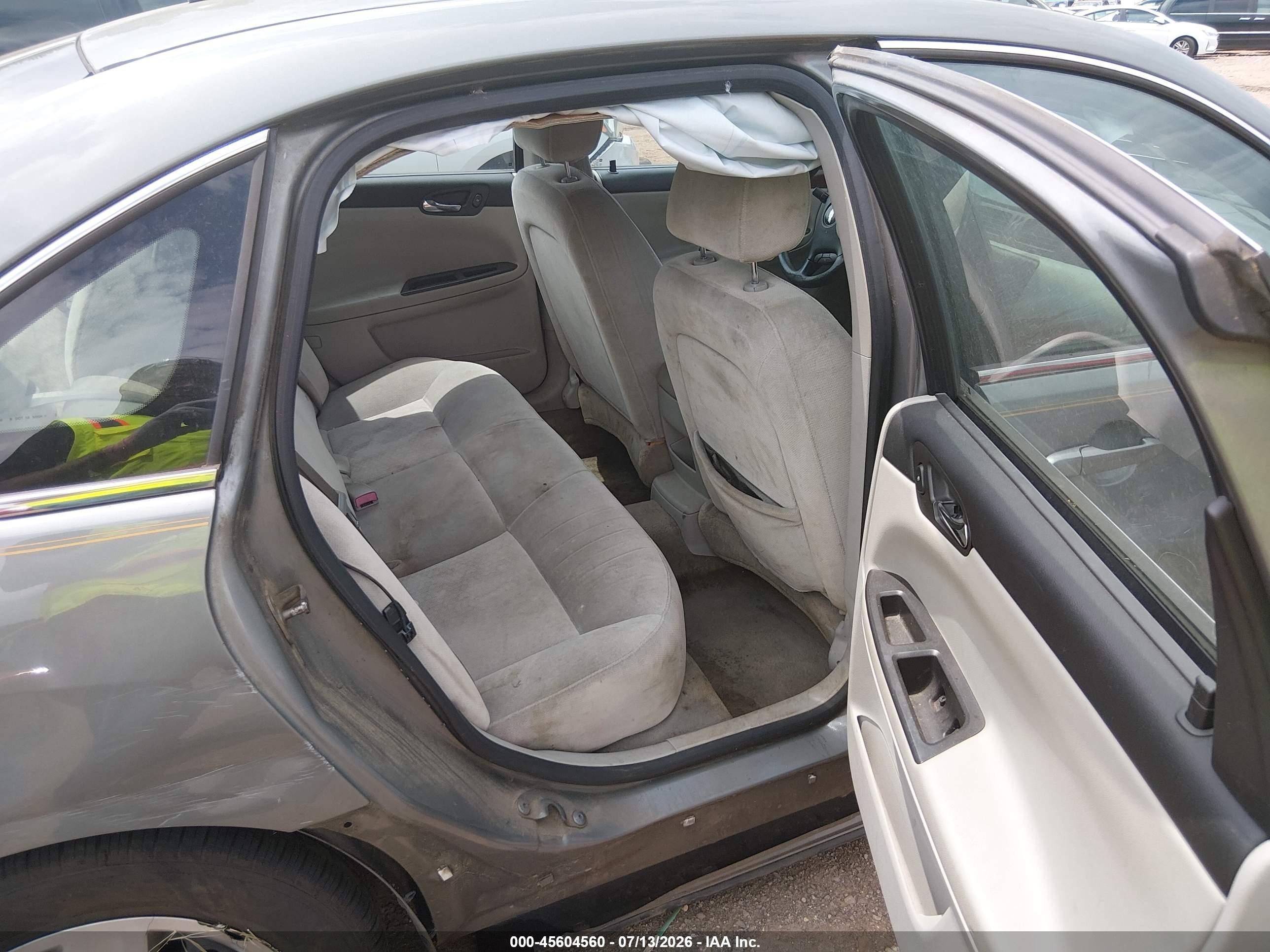2008 Chevrolet Impala Ls Gray vin: 2G1WB58K481276794