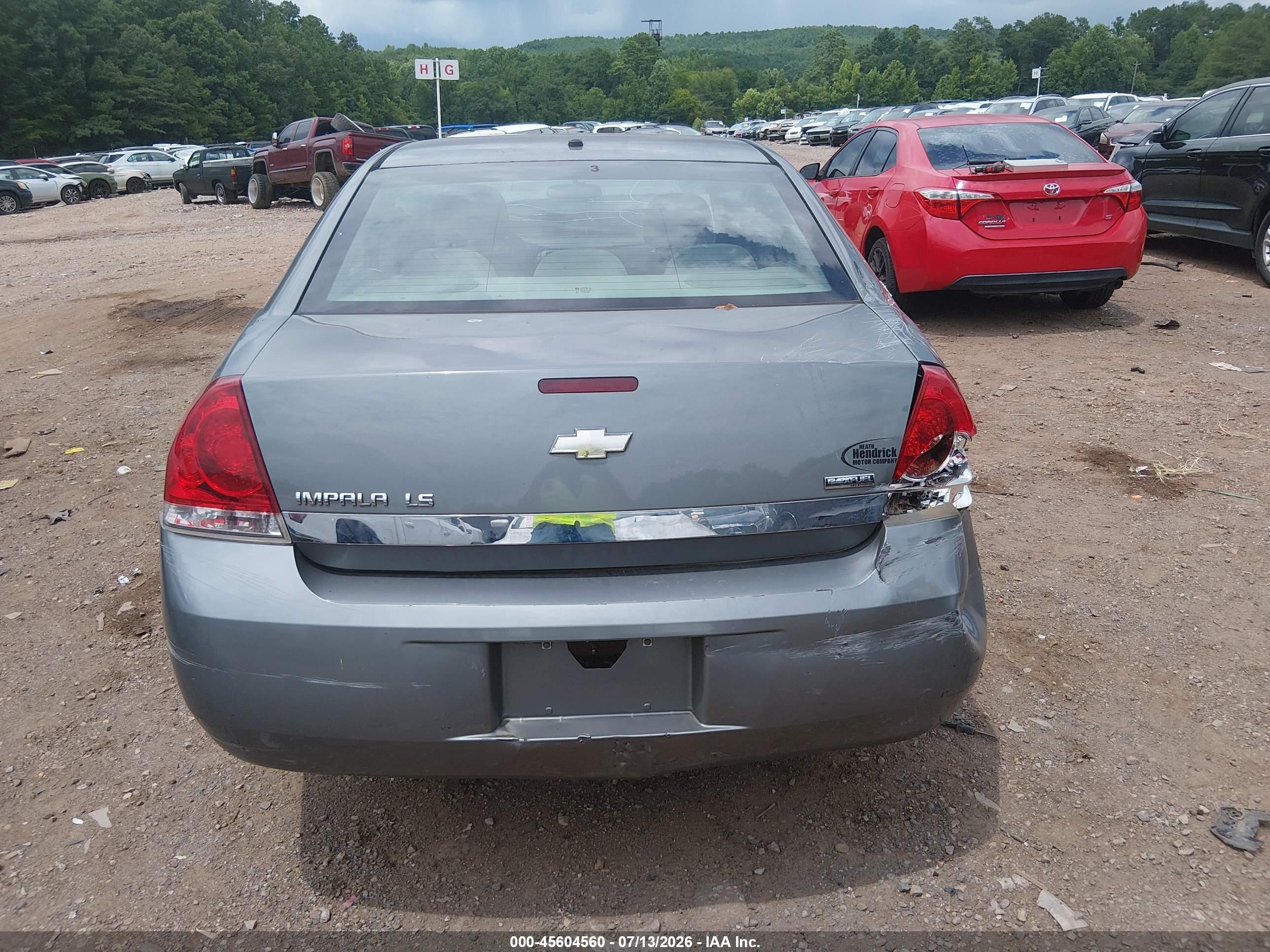 2008 Chevrolet Impala Ls Gray vin: 2G1WB58K481276794