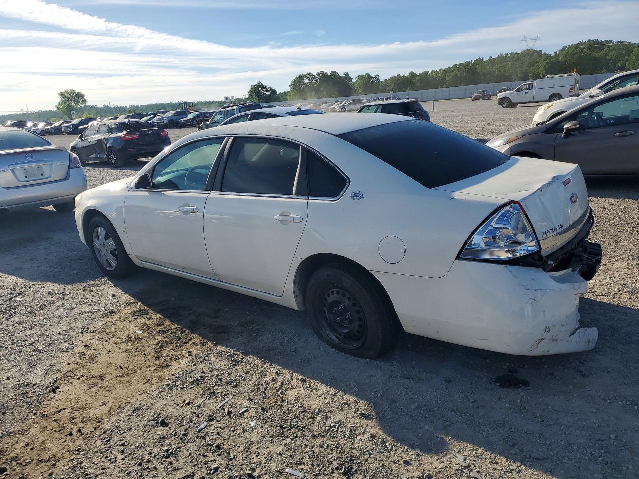 2008 Chevrolet Impala Ls White vin: 2G1WB58K481294650