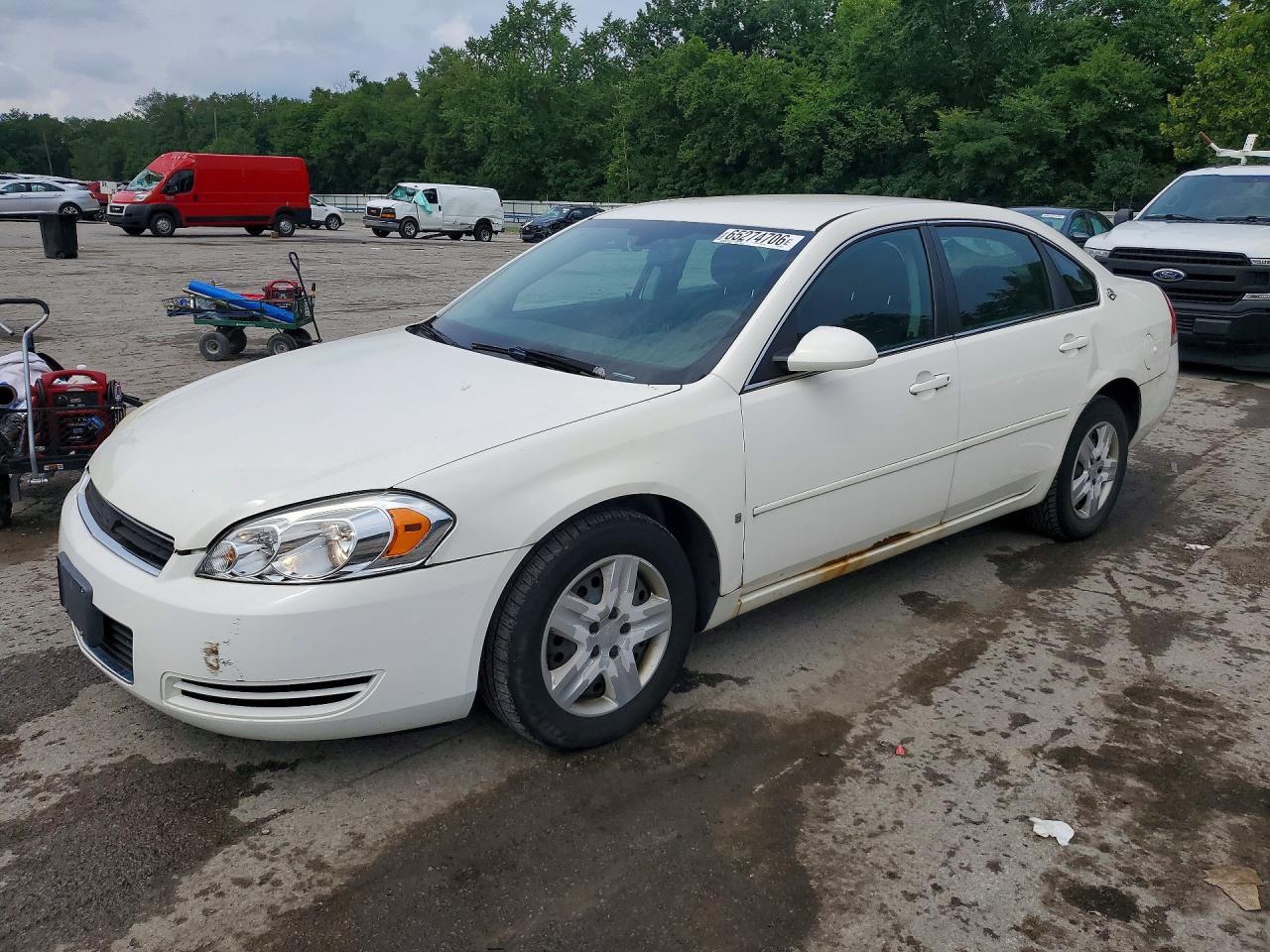 2008 Chevrolet Impala Ls Белый vin: 2G1WB58K481322883