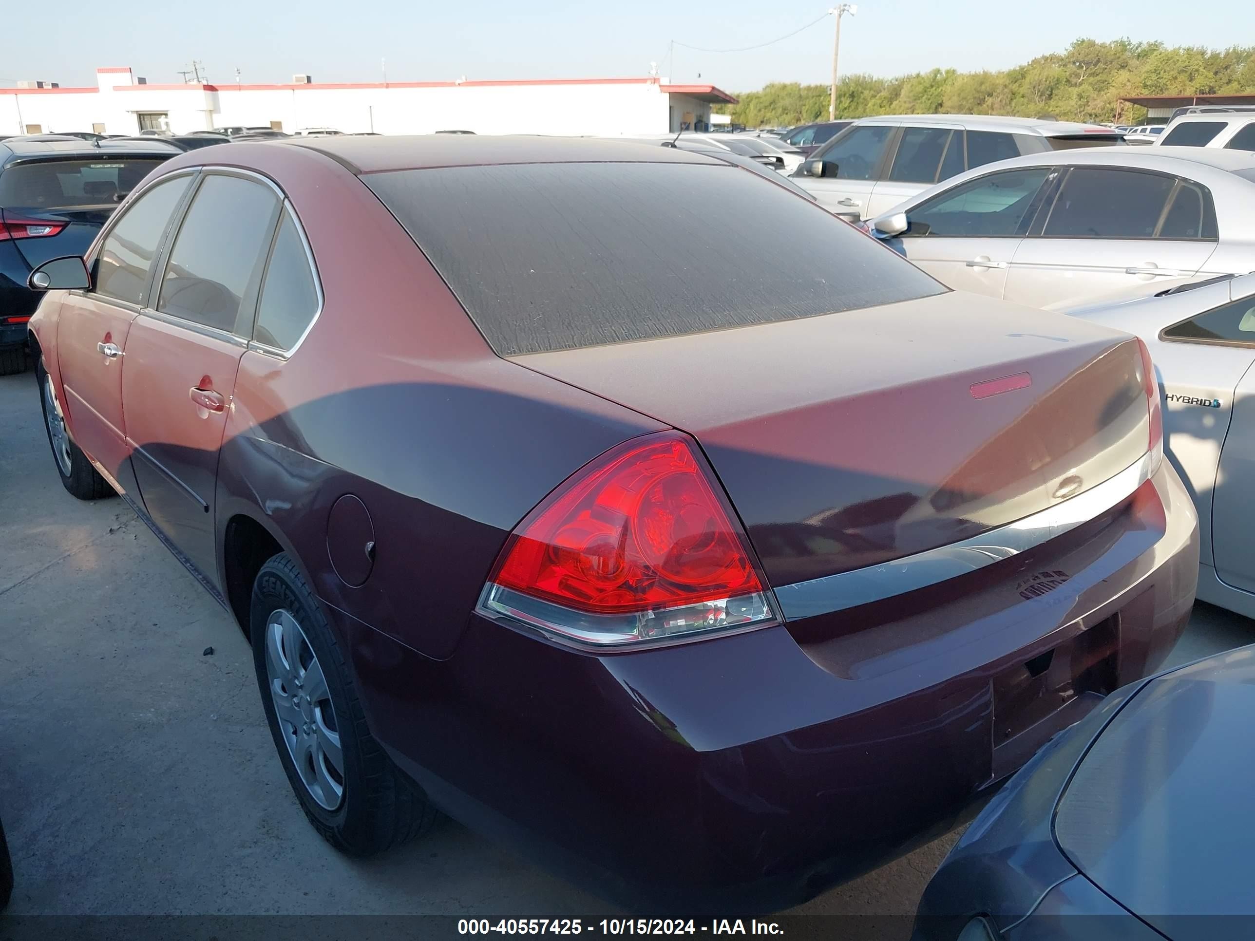 2008 Chevrolet Impala Ls Burgundy vin: 2G1WB58K481346200
