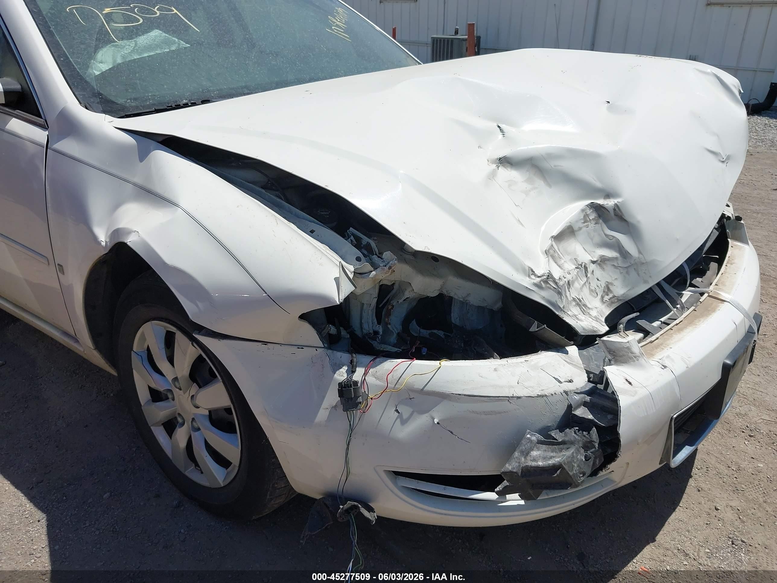 2008 Chevrolet Impala Ls White vin: 2G1WB58K481363384