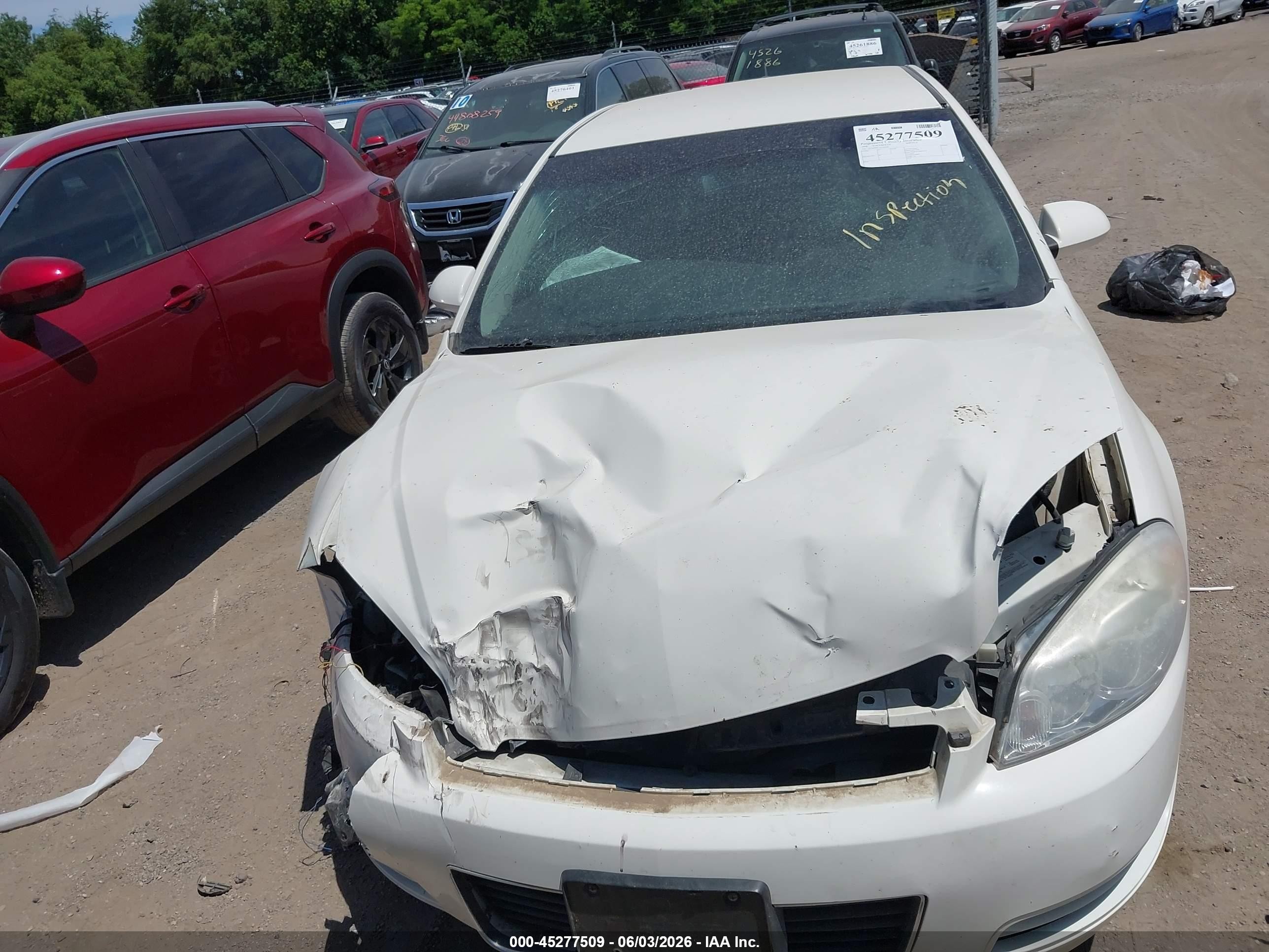 2008 Chevrolet Impala Ls White vin: 2G1WB58K481363384