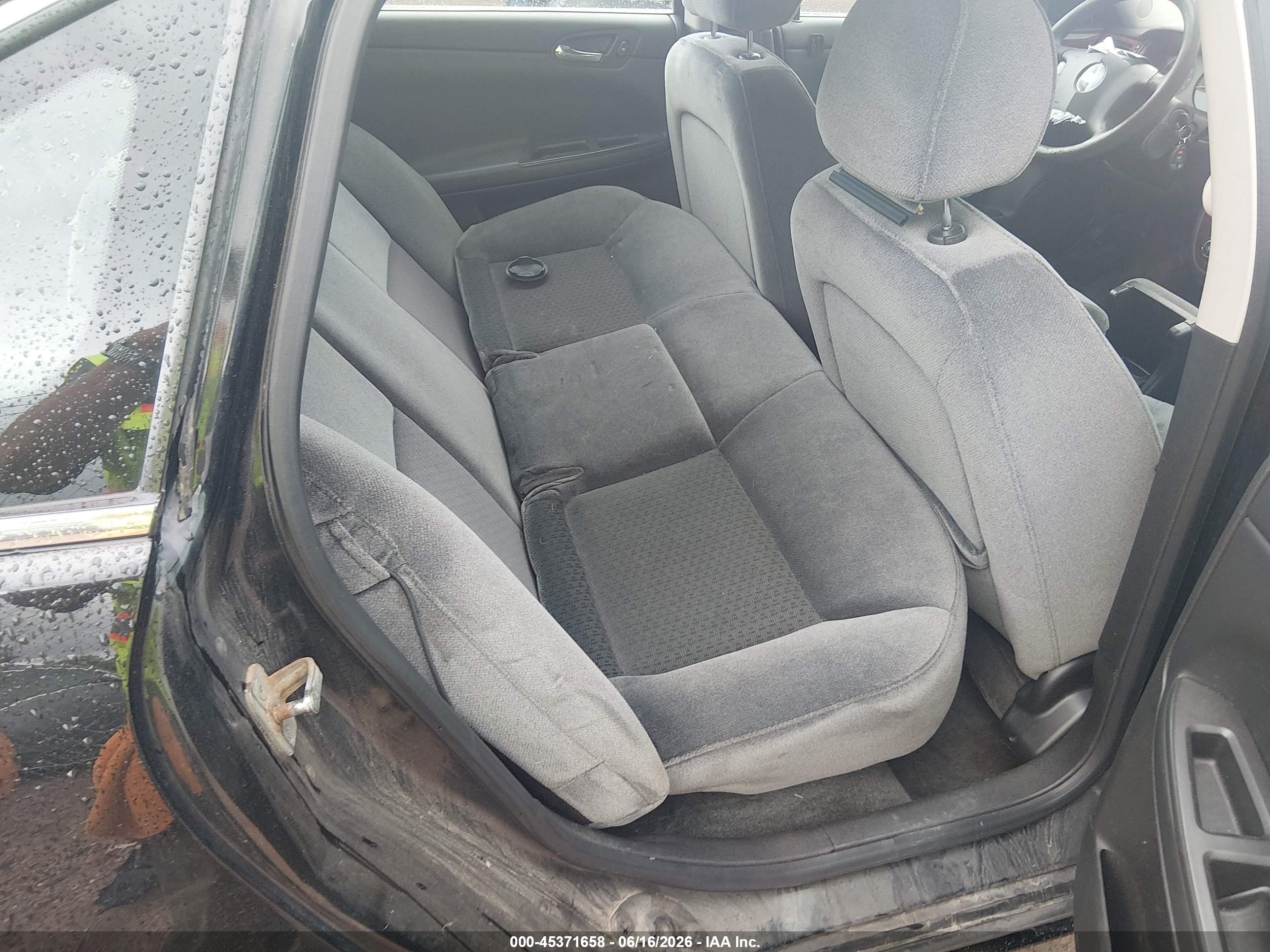 2008 Chevrolet Impala Ls Black vin: 2G1WB58K481377625