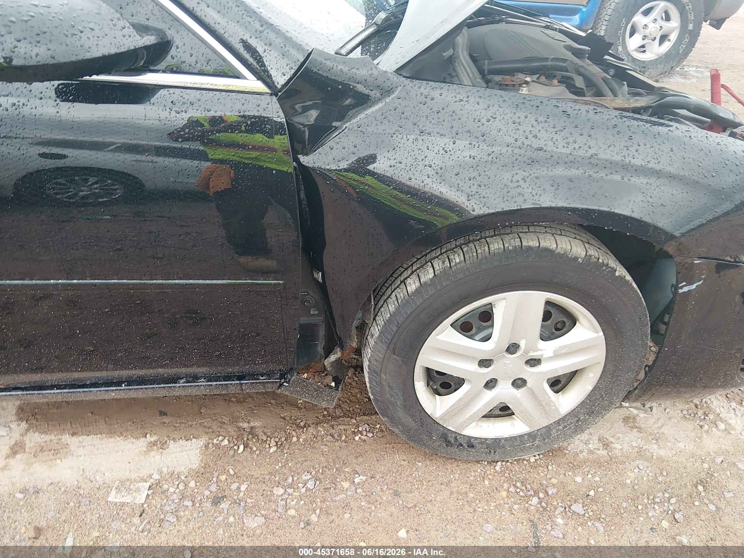 2008 Chevrolet Impala Ls Black vin: 2G1WB58K481377625