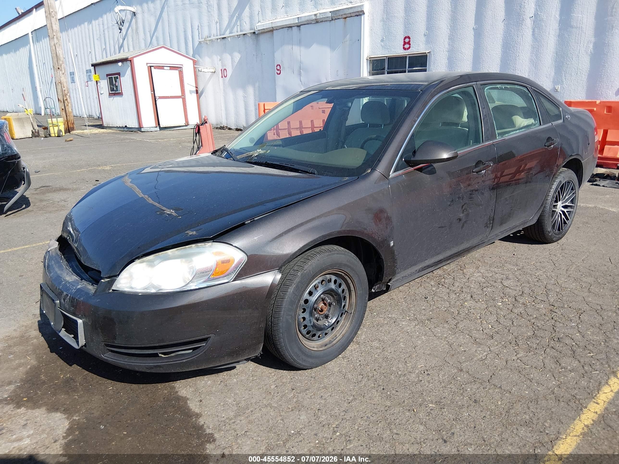 2008 Chevrolet Impala Ls Gray vin: 2G1WB58K489243005