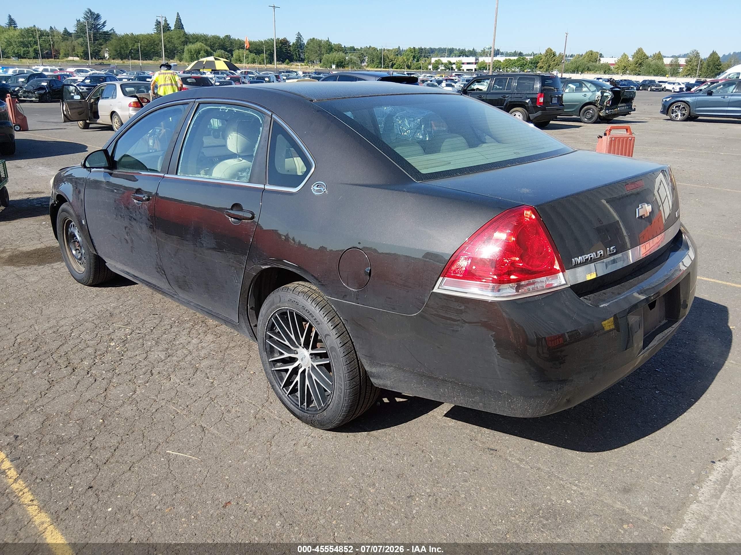 2008 Chevrolet Impala Ls Gray vin: 2G1WB58K489243005