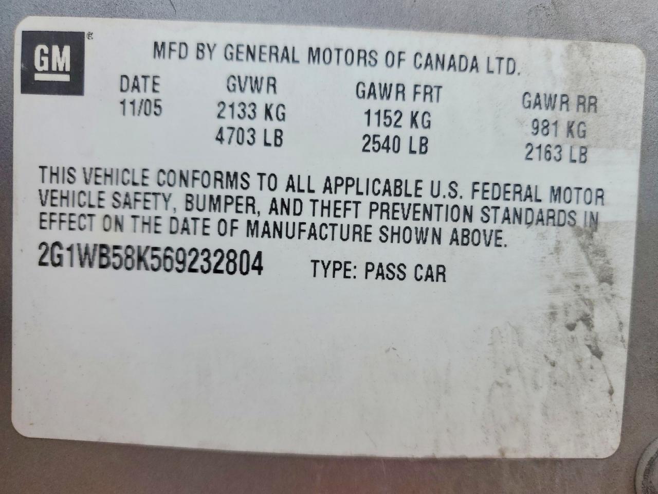 2006 Chevrolet Impala Ls Gray vin: 2G1WB58K569232804