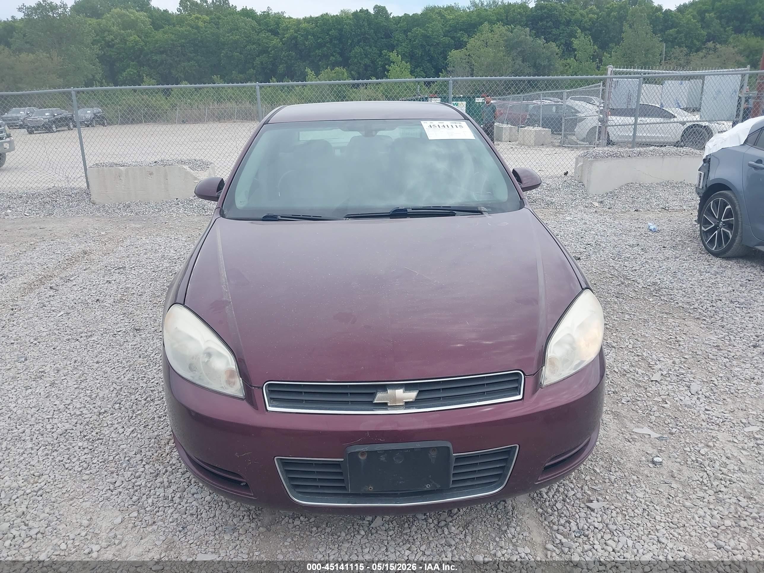 2007 Chevrolet Impala Ls Burgundy vin: 2G1WB58K579201635