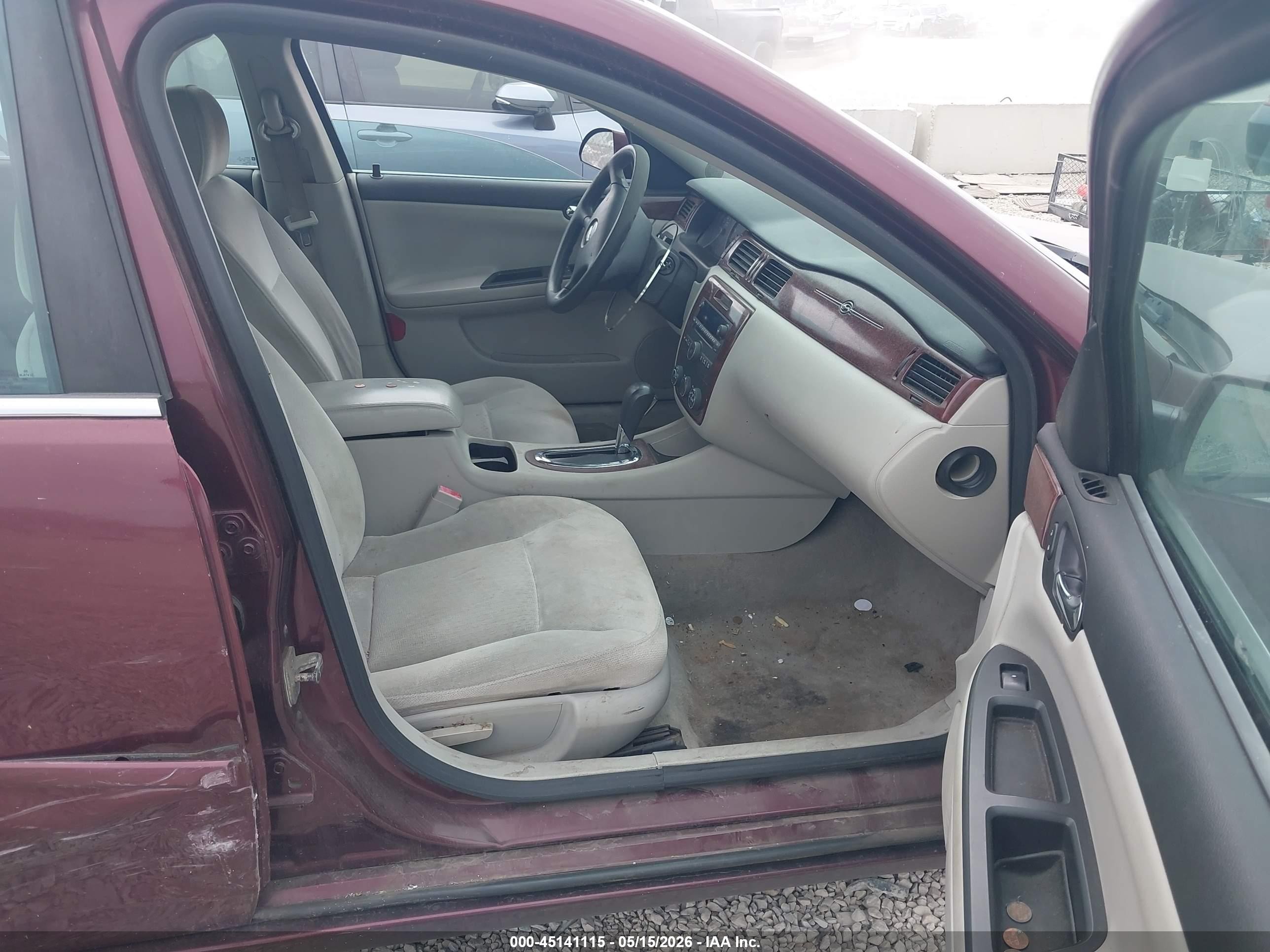 2007 Chevrolet Impala Ls Burgundy vin: 2G1WB58K579201635