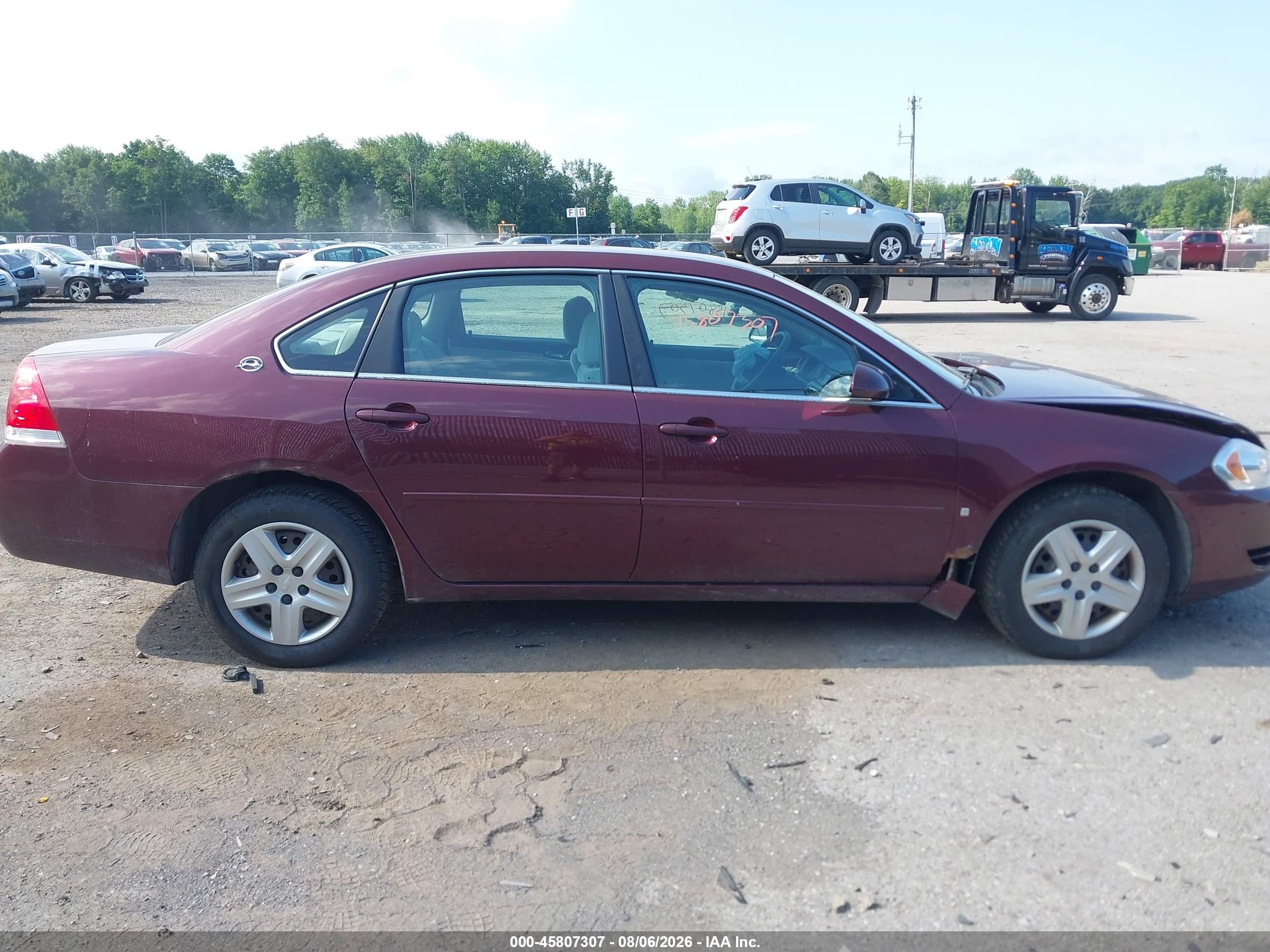 2007 Chevrolet Impala Ls Red vin: 2G1WB58K579325243